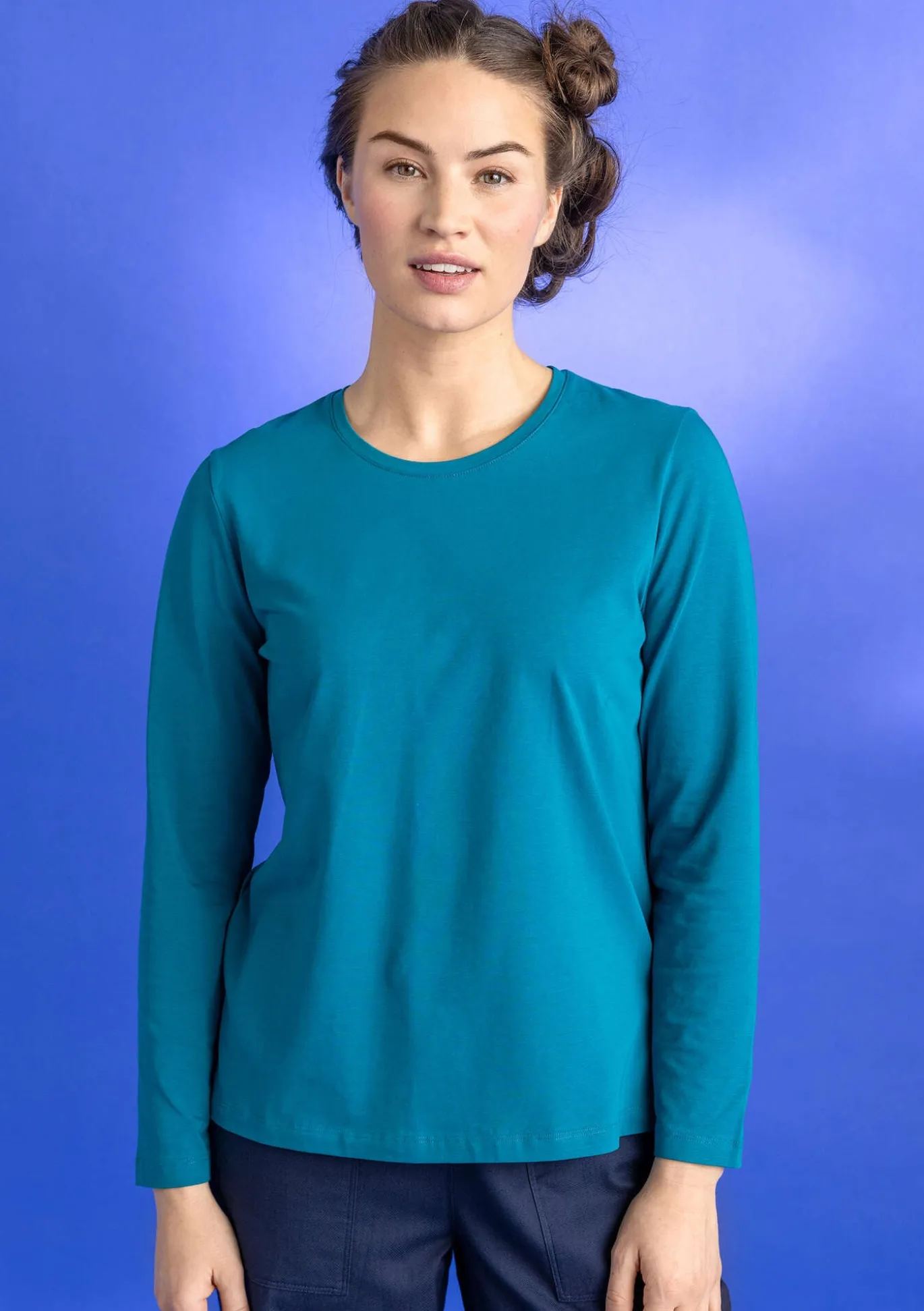 Gudrun Sjödén Jerseyshirt „Ylva“ aus Bio-Baumwolle/Elasthan^ Pullover & Shirts