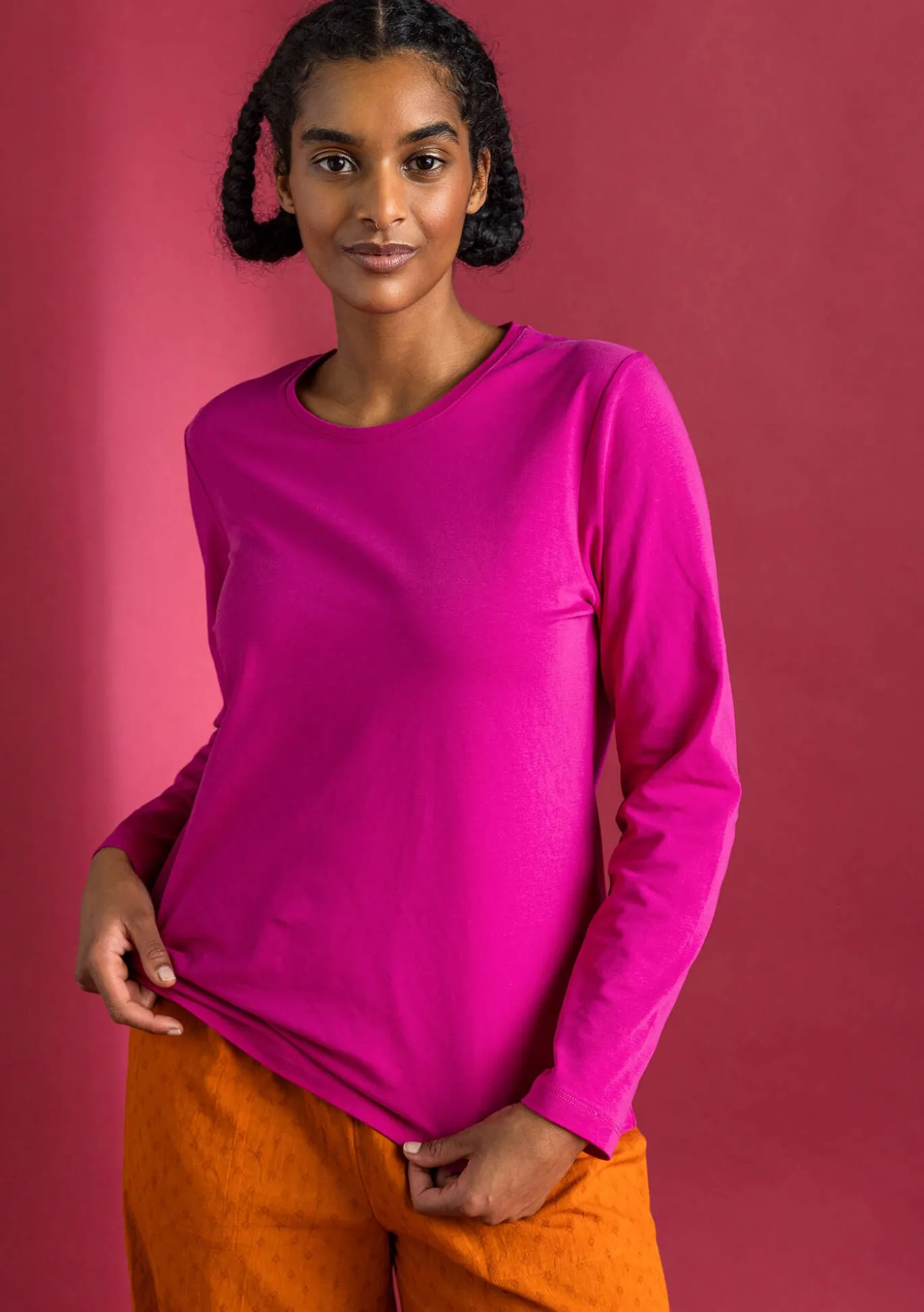 Gudrun Sjödén Jerseyshirt „Ylva“ aus Bio-Baumwolle/Elasthan^ Pullover & Shirts
