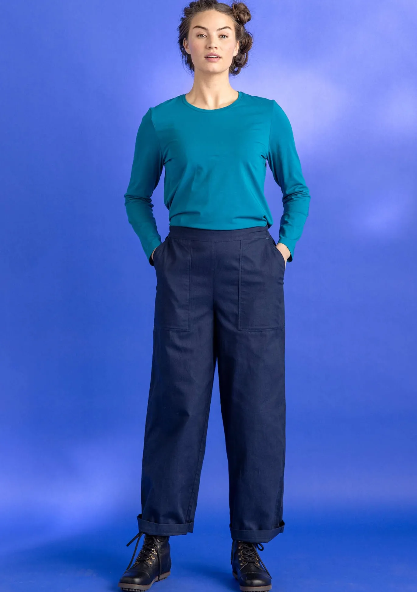 Gudrun Sjödén Jerseyshirt „Ylva“ aus Bio-Baumwolle/Elasthan^ Pullover & Shirts