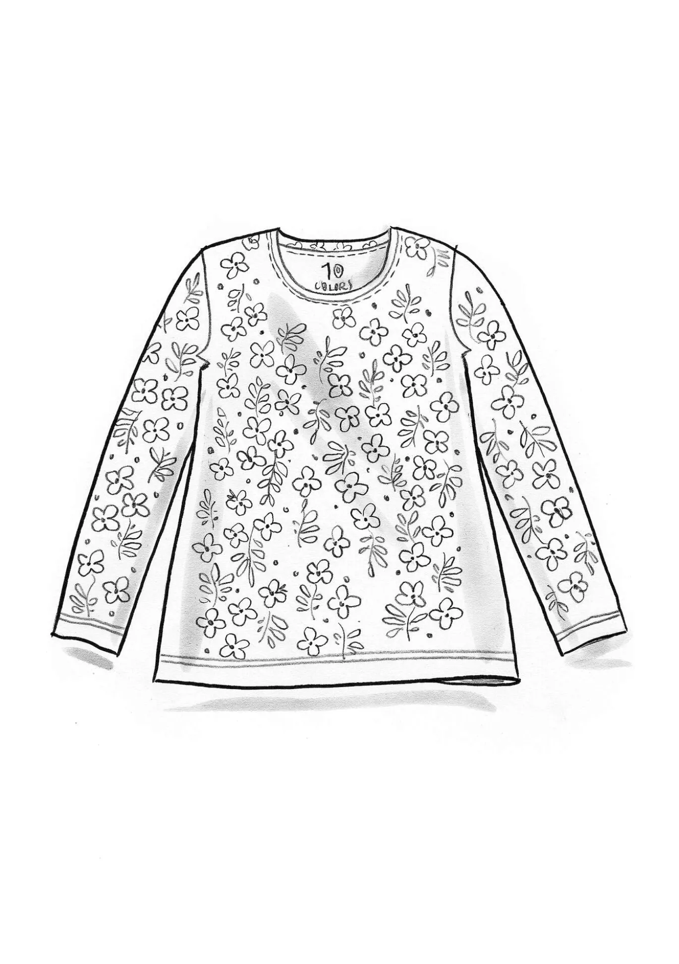 Gudrun Sjödén Jerseyshirt „Ylva“ aus Bio-Baumwolle/Elasthan^ Pullover & Shirts