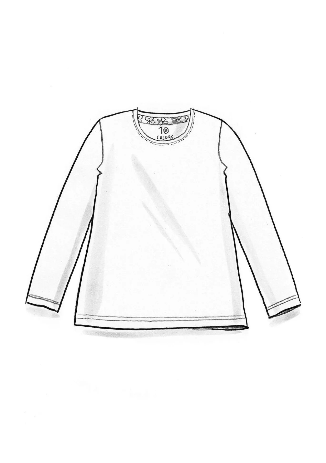 Gudrun Sjödén Jerseyshirt „Ylva“ aus Bio-Baumwolle/Elasthan^ Pullover & Shirts
