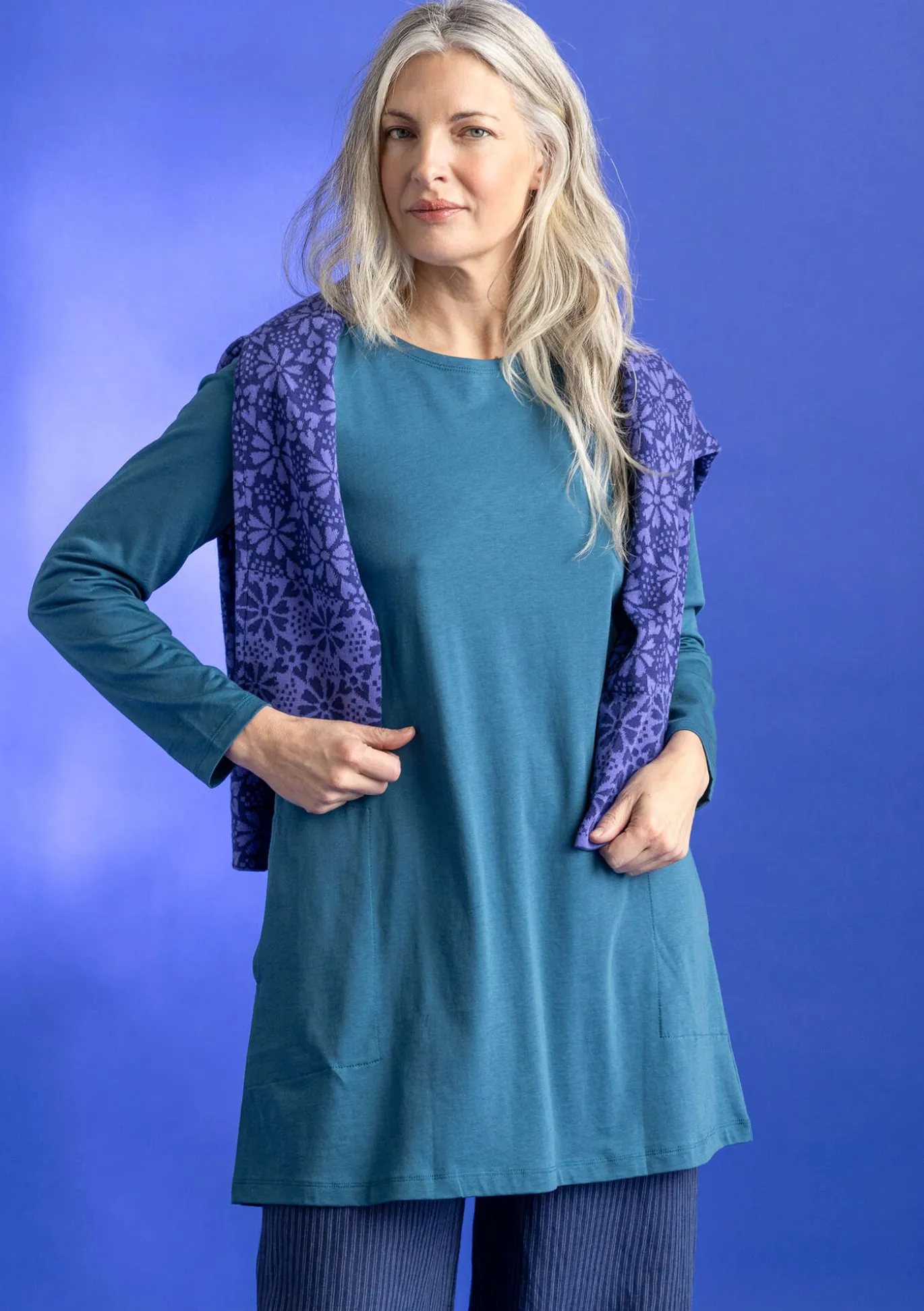 Gudrun Sjödén Jerseytunika „Tyra“ aus Bio-Baumwolle/Modal^ Tuniken