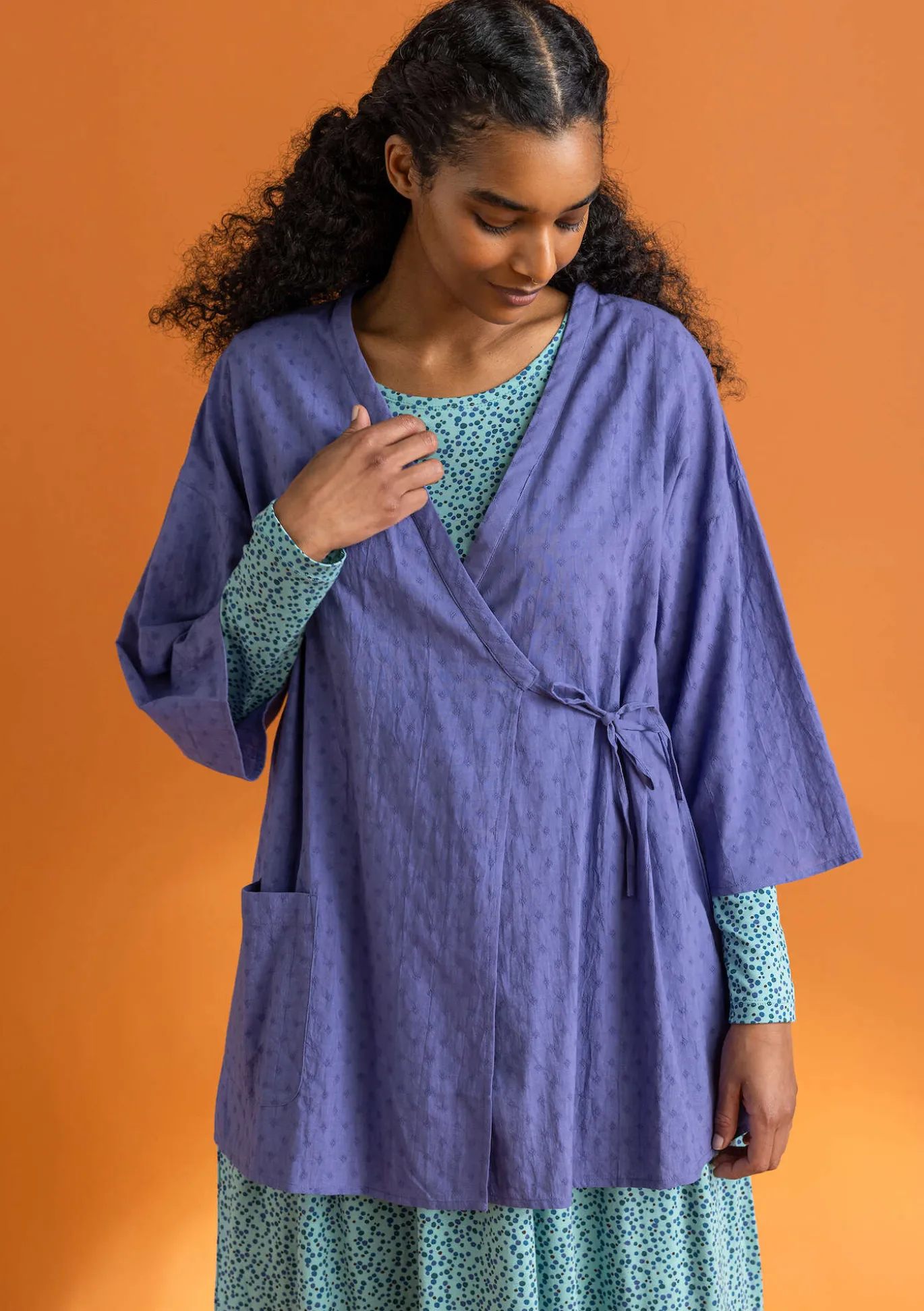 Gudrun Sjödén Kimono aus Bio-Baumwolldobby^ Blusen