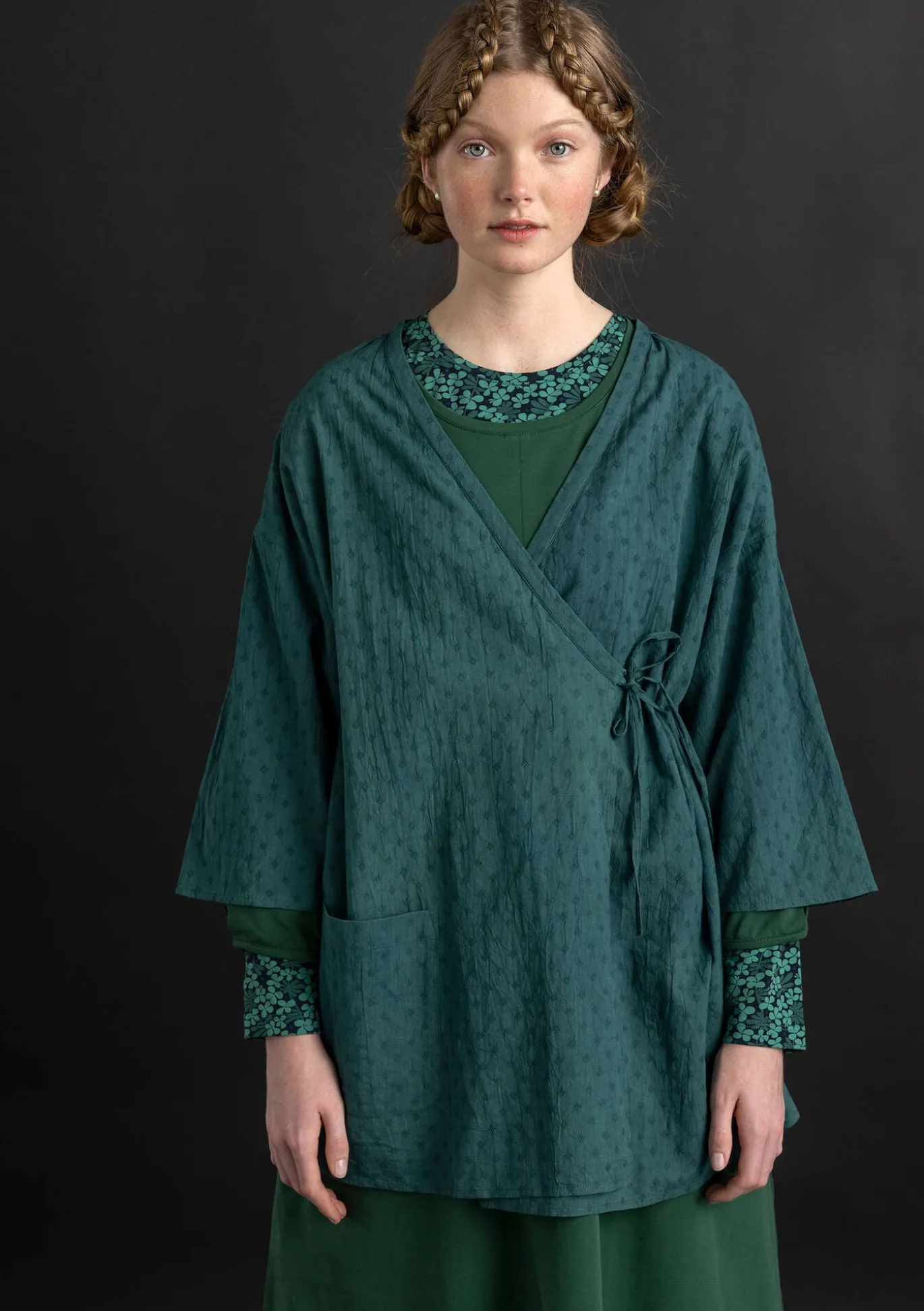 Gudrun Sjödén Kimono aus Bio-Baumwolldobby^ Blusen