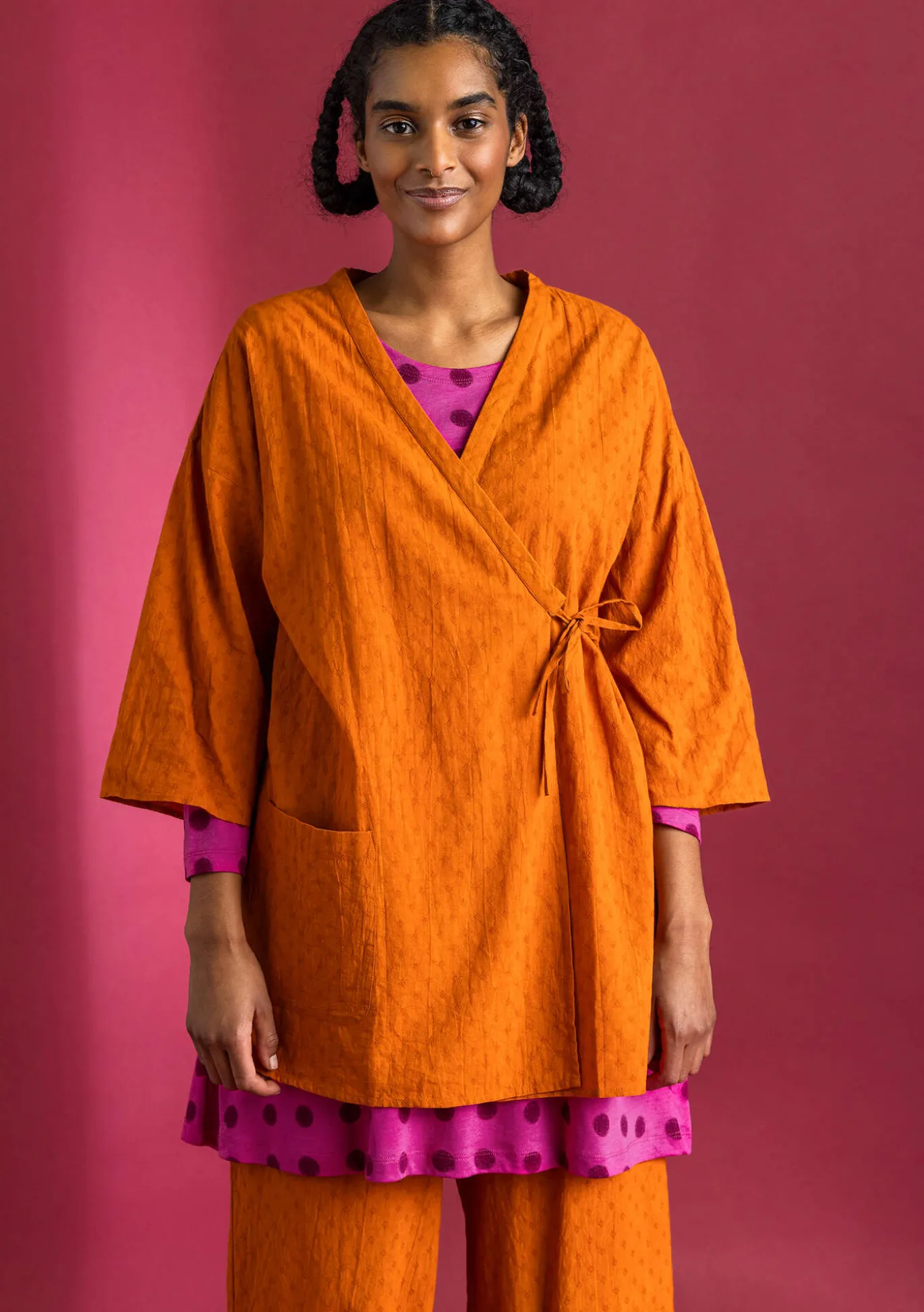 Gudrun Sjödén Kimono aus Bio-Baumwolldobby^ Blusen