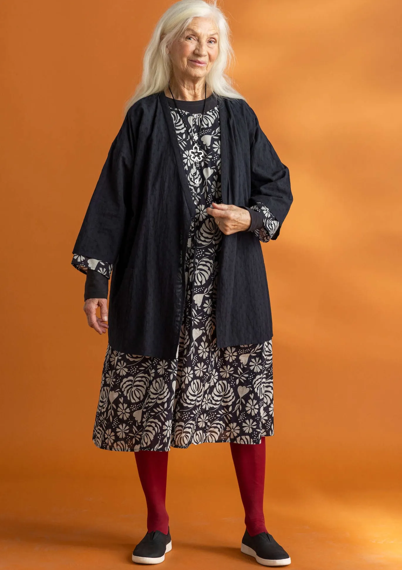 Gudrun Sjödén Kimono aus Bio-Baumwolldobby^ Blusen