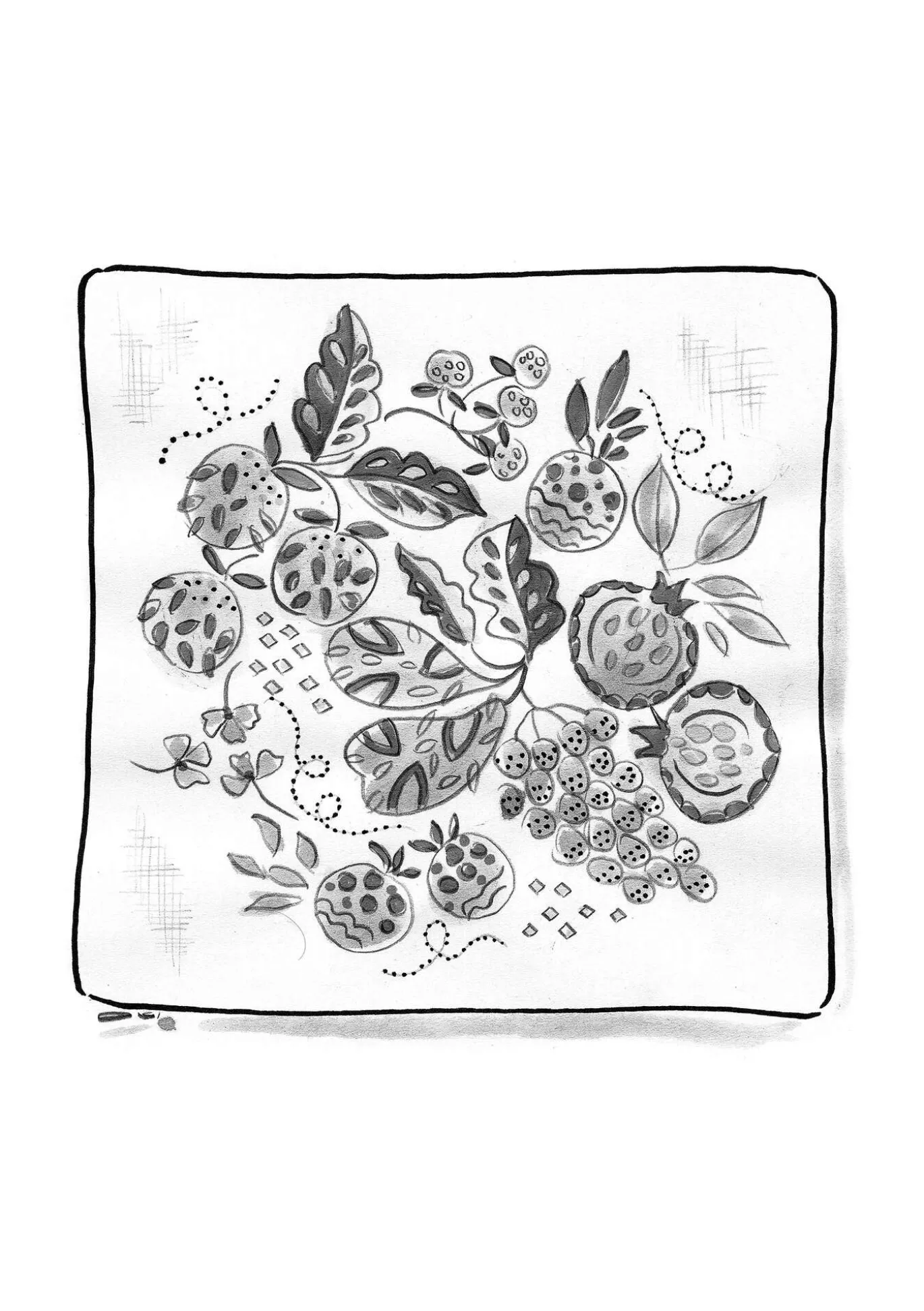 Gudrun Sjödén Kissenhülle „Fruits“ aus Bio-Baumwolle^ Schlafzimmer Deko | Küche & Esszimmer