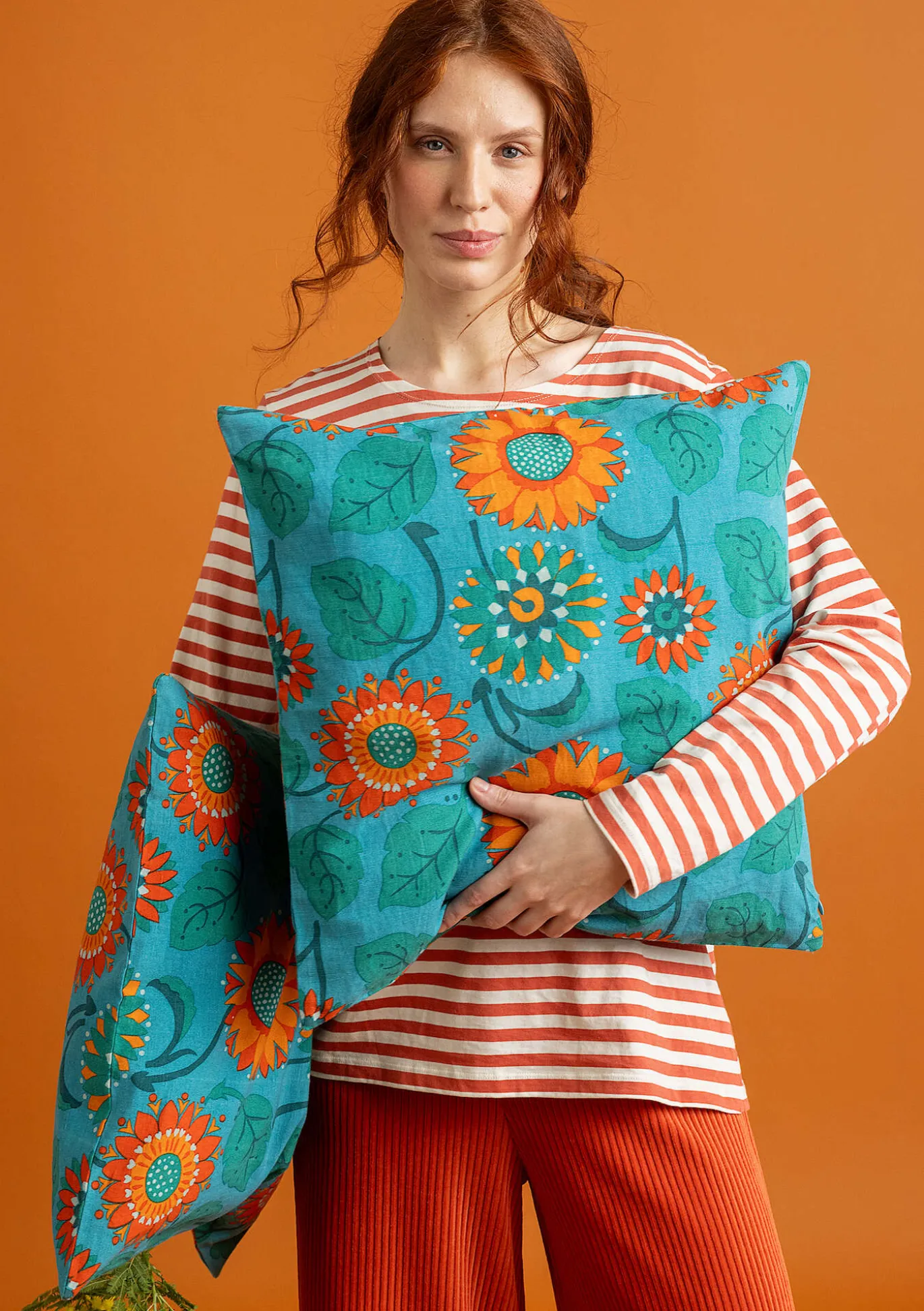 Gudrun Sjödén Kissenhülle „Sunflower“ aus Bio-Baumwolle/Leinen^ Dekoration & Accessoires | Kissen