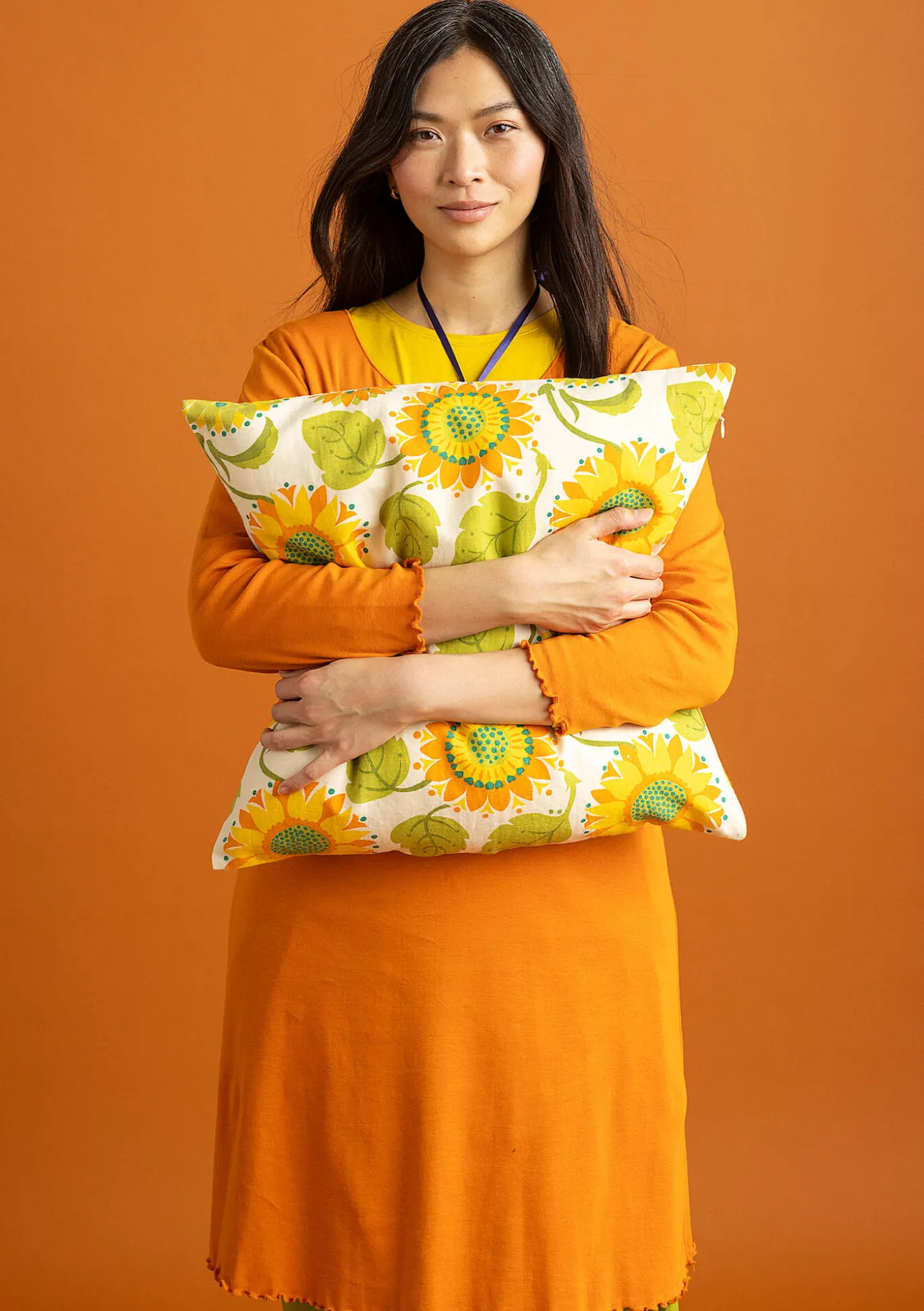 Gudrun Sjödén Kissenhülle „Sunflower“ aus Bio-Baumwolle/Leinen^ Dekoration & Accessoires | Kissen