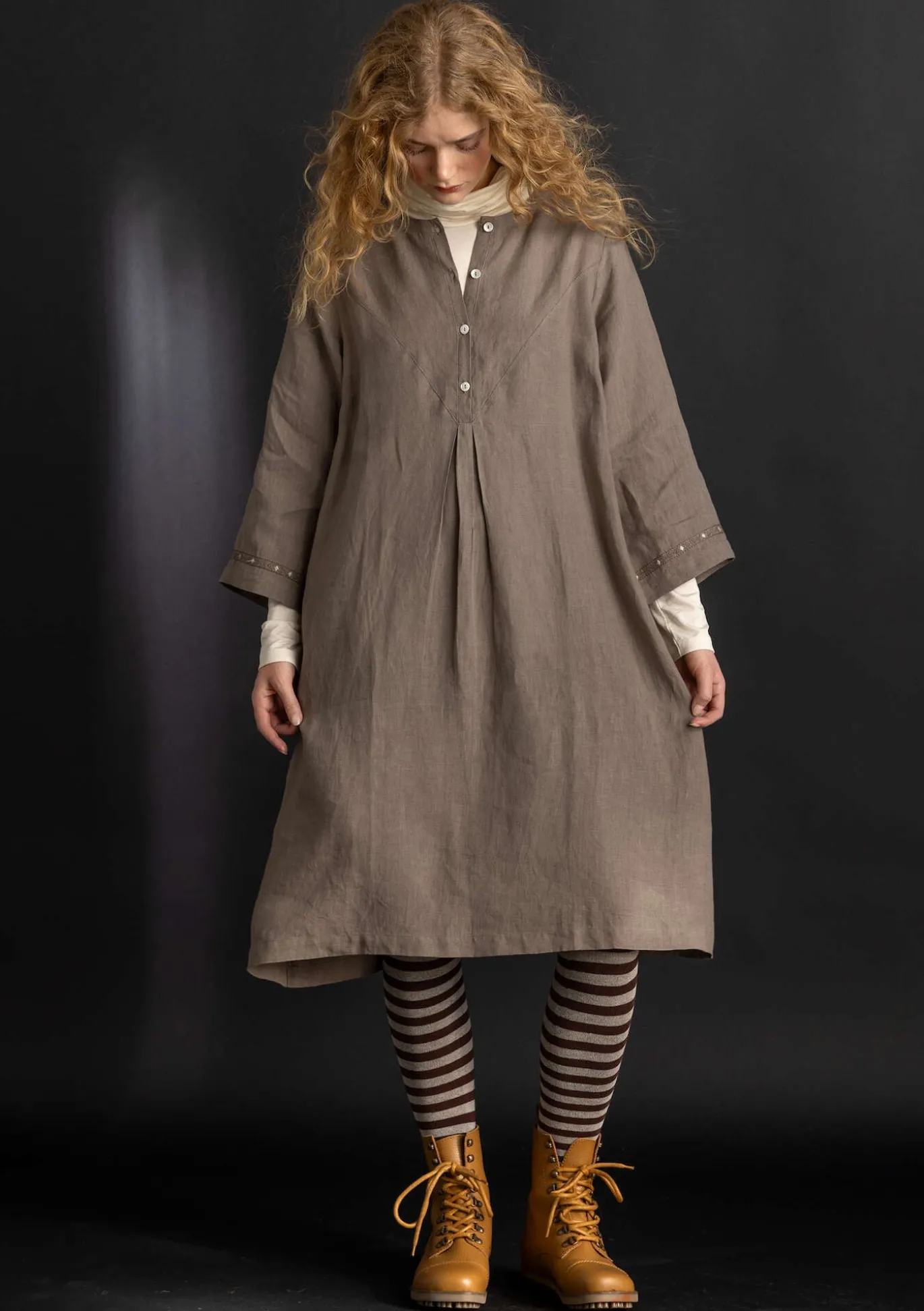 Gudrun Sjödén Kleid „Asta“ aus Leinengewebe^ Kleider