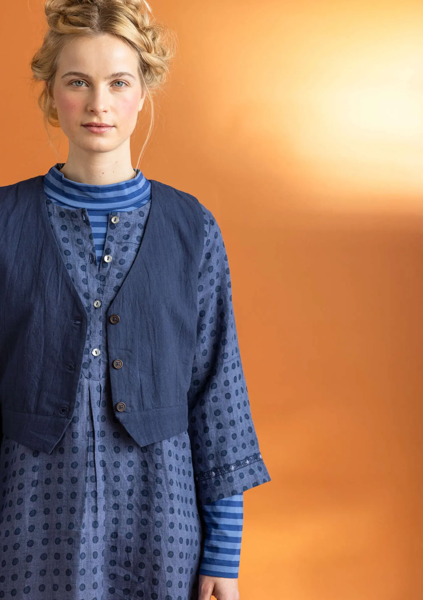 Gudrun Sjödén Kleid „Asta“ aus Leinengewebe^ Kleider