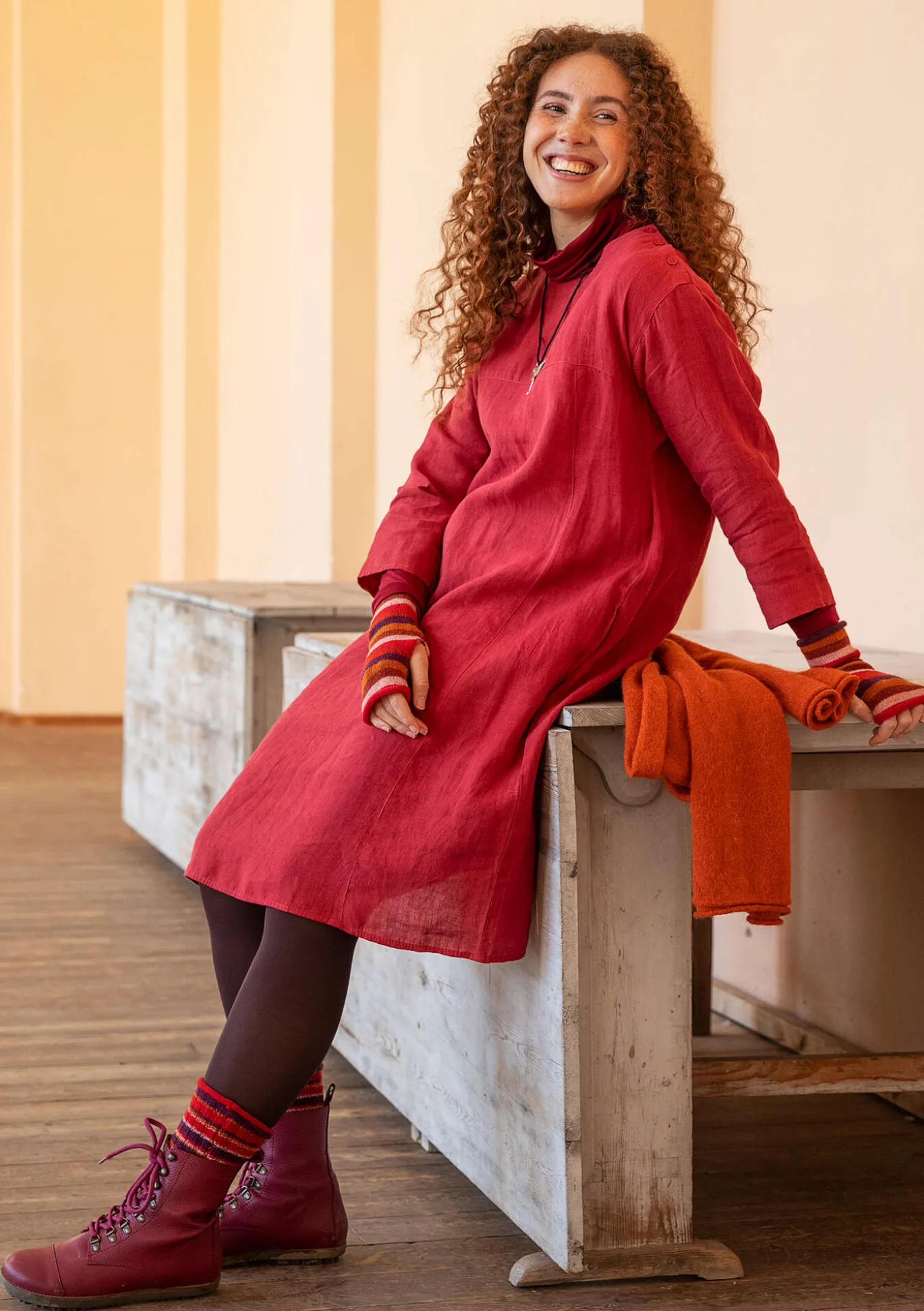 Gudrun Sjödén Kleid aus Leinengewebe^ Kleider
