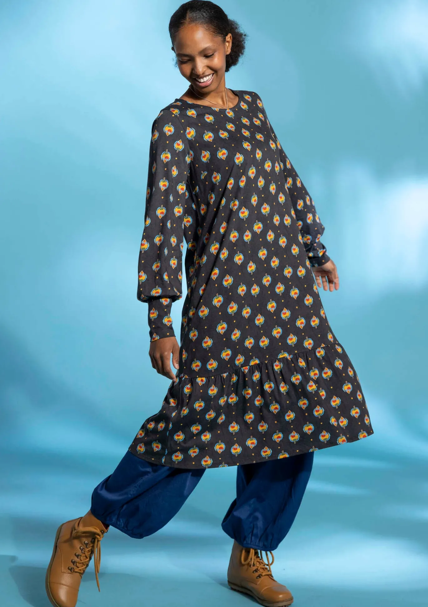 Gudrun Sjödén Kleid „Katmandu“ aus Bio-Baumwolle/Modal^ Kleider