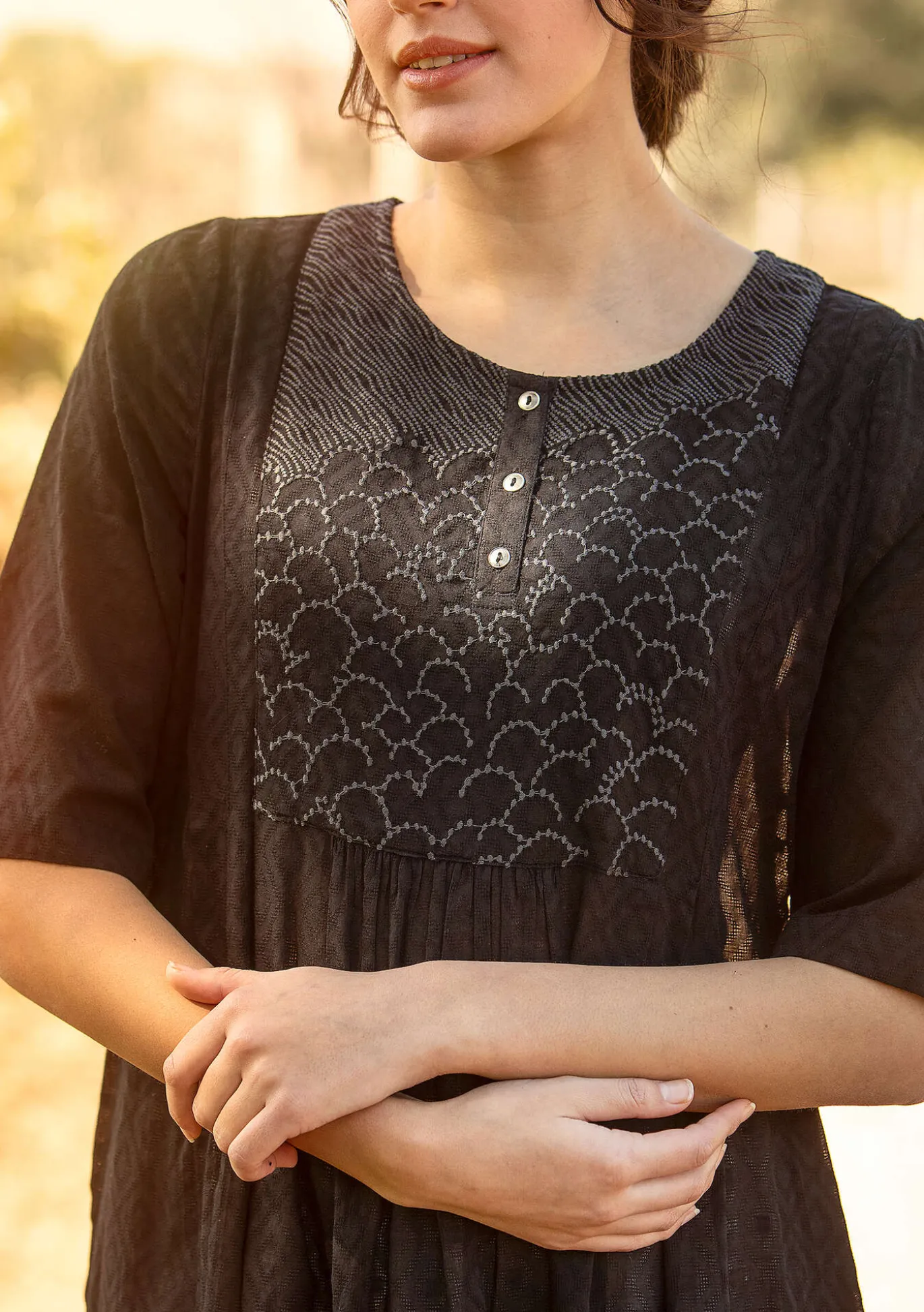 Gudrun Sjödén Kleid „Strandfynd“ aus Bio-Baumwollgewebe^ Kleider