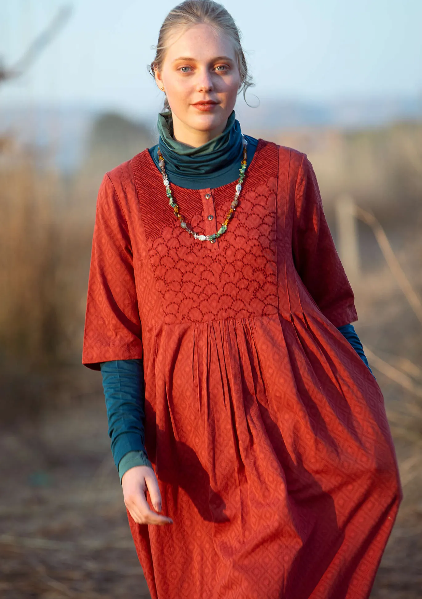 Gudrun Sjödén Kleid „Strandfynd“ aus Bio-Baumwollgewebe^ Kleider