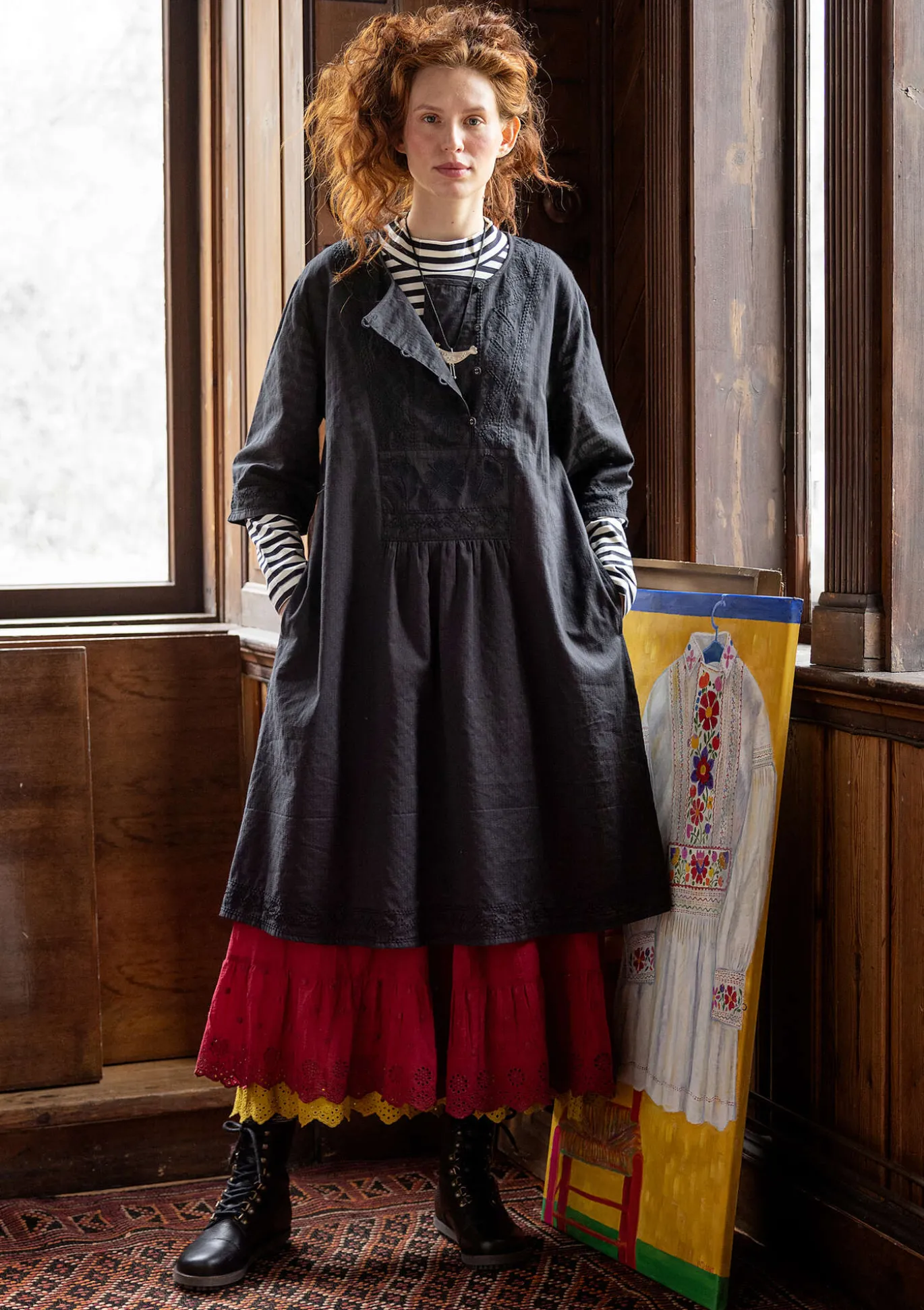 Gudrun Sjödén Kleid „Wanja“ aus Bio-Baumwollgewebe^ Kleider
