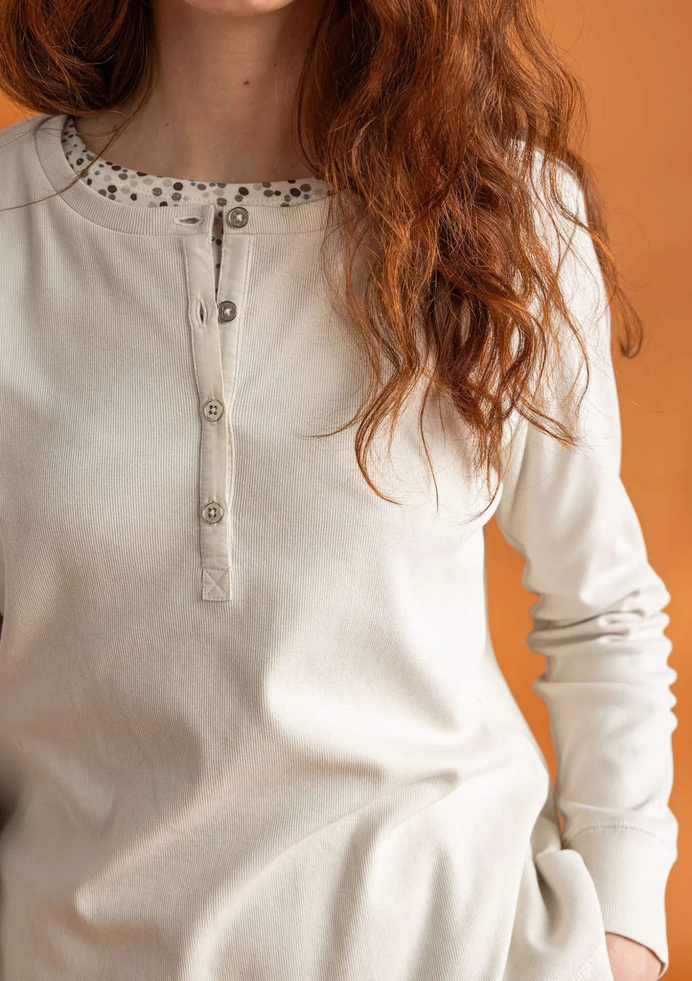 Gudrun Sjödén Knopfleistenshirt aus Bio-Baumwollripp^ Pullover & Shirts