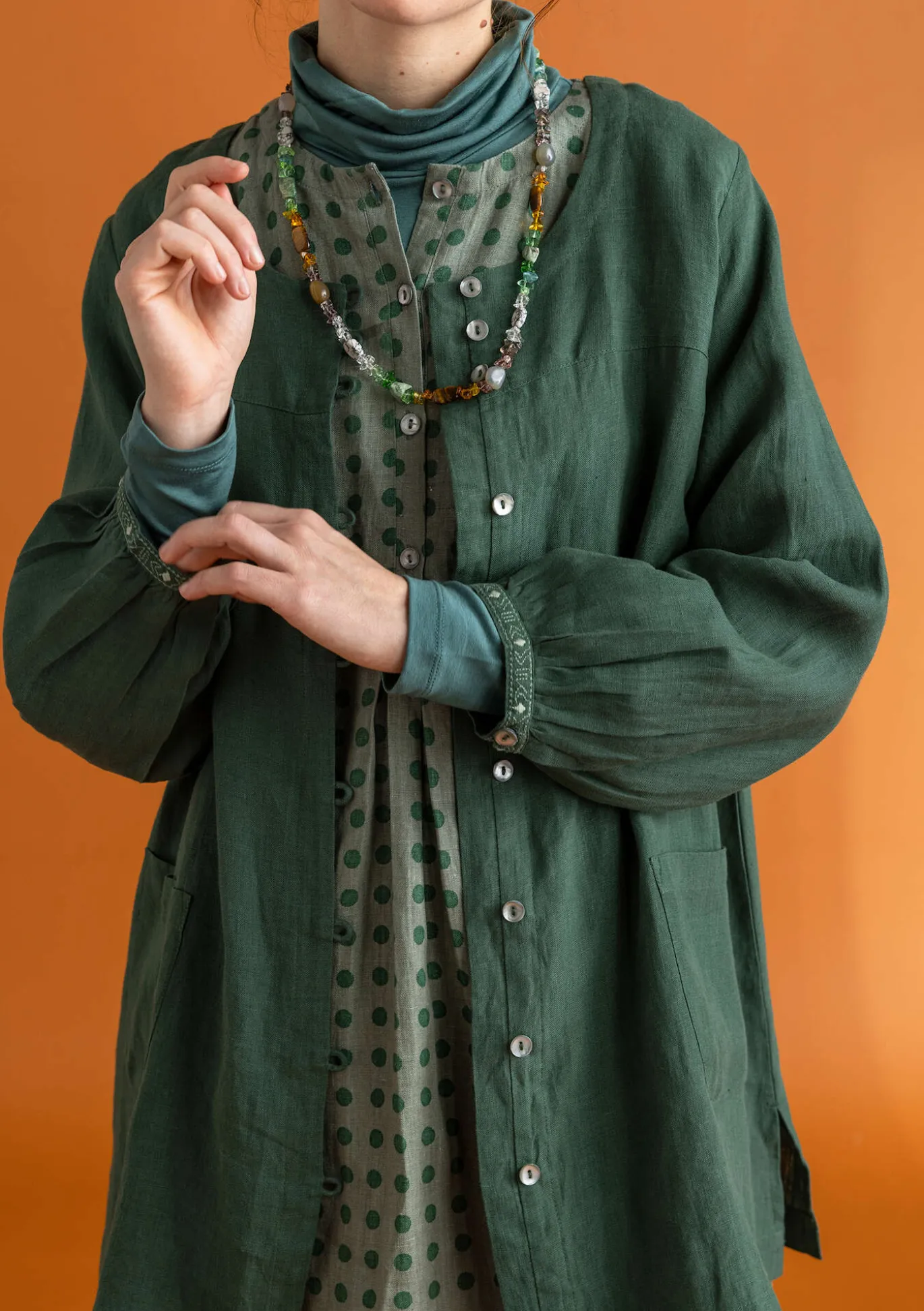 Gudrun Sjödén Künstlerbluse „Asta“ aus Leinengewebe^ Blusen