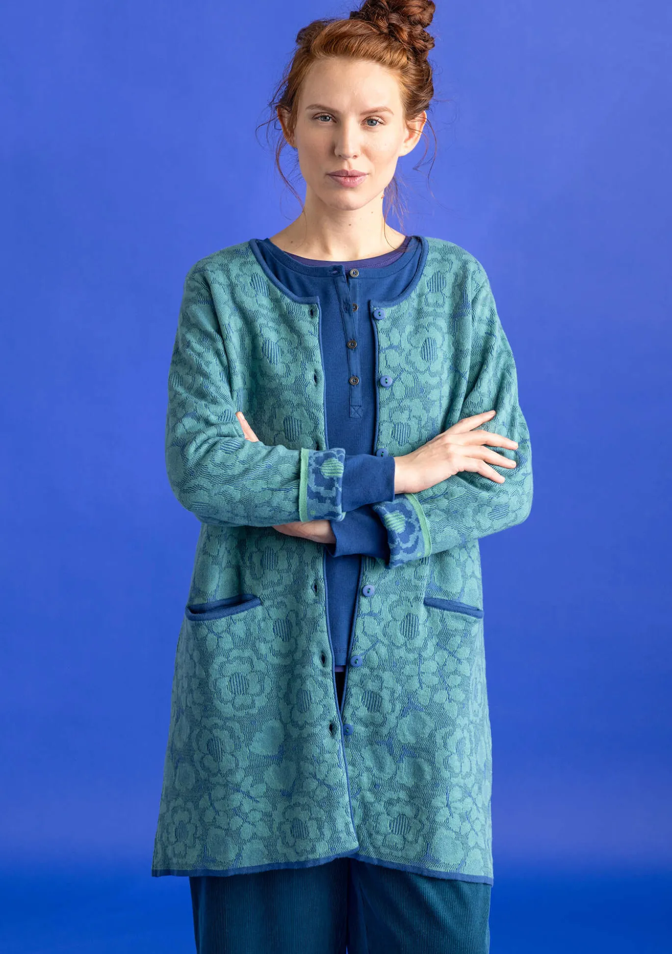 Gudrun Sjödén Langstrickjacke „Astrid“ aus Bio-/Recycling-Baumwolle^ Strickjacken