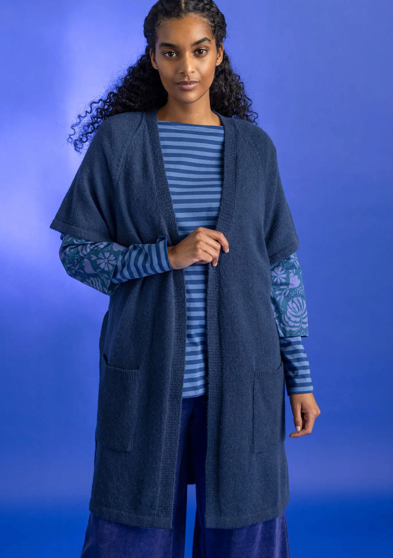 Gudrun Sjödén Langstrickjacke aus Alpakagemisch^ Strickjacken