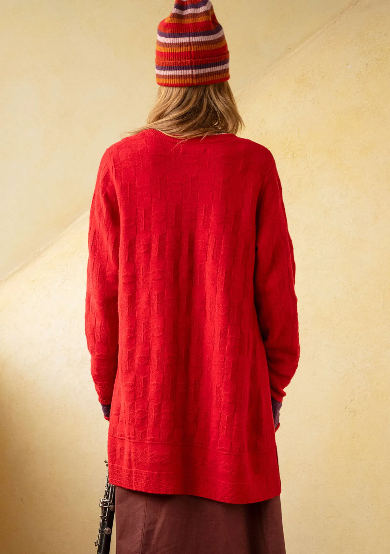 Gudrun Sjödén Langstrickjacke „Capella“ aus Lammwolle^ Strickjacken