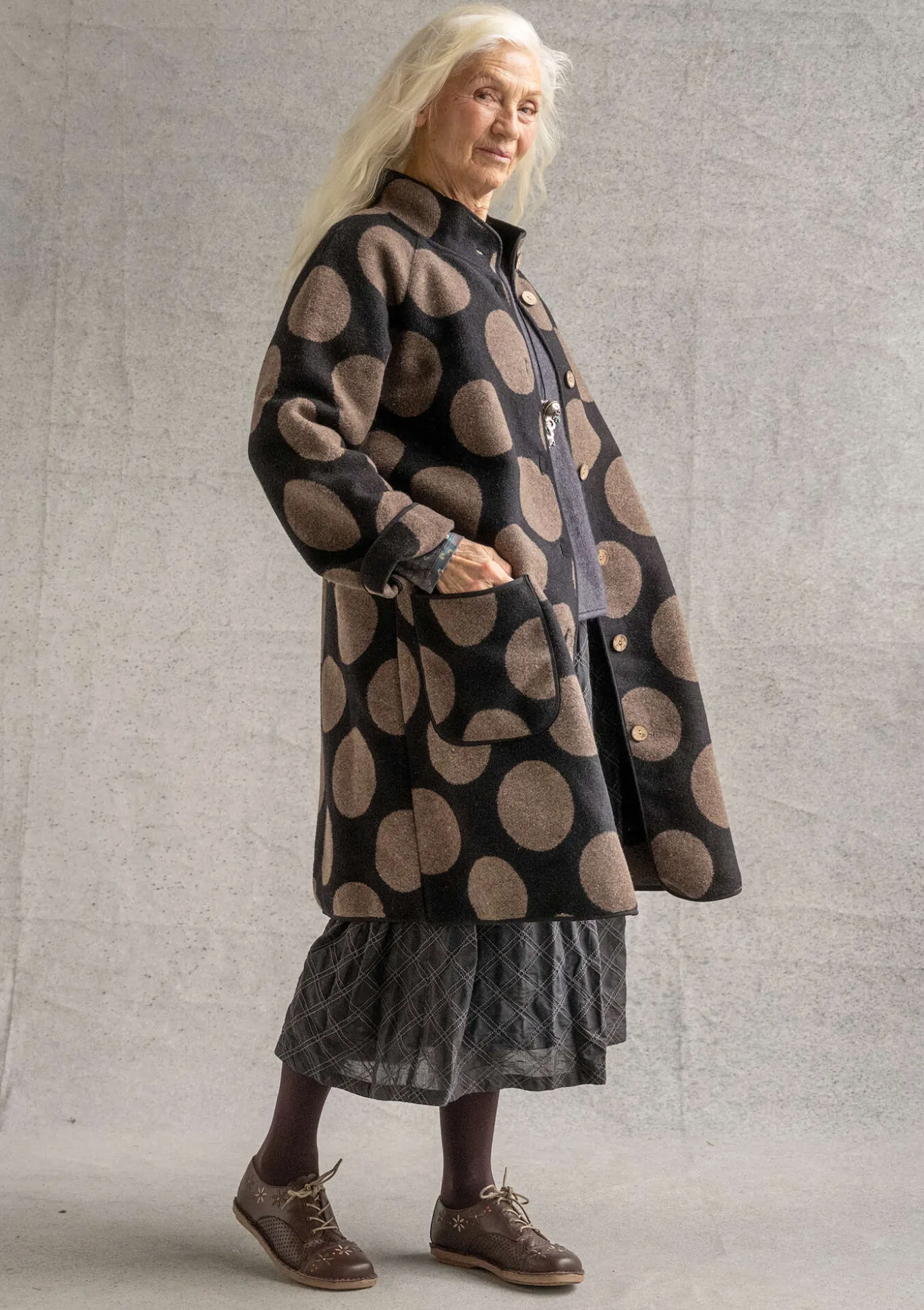 Gudrun Sjödén Mantel „Stone“ aus Wollmischgewebe^ Jacken & Mäntel