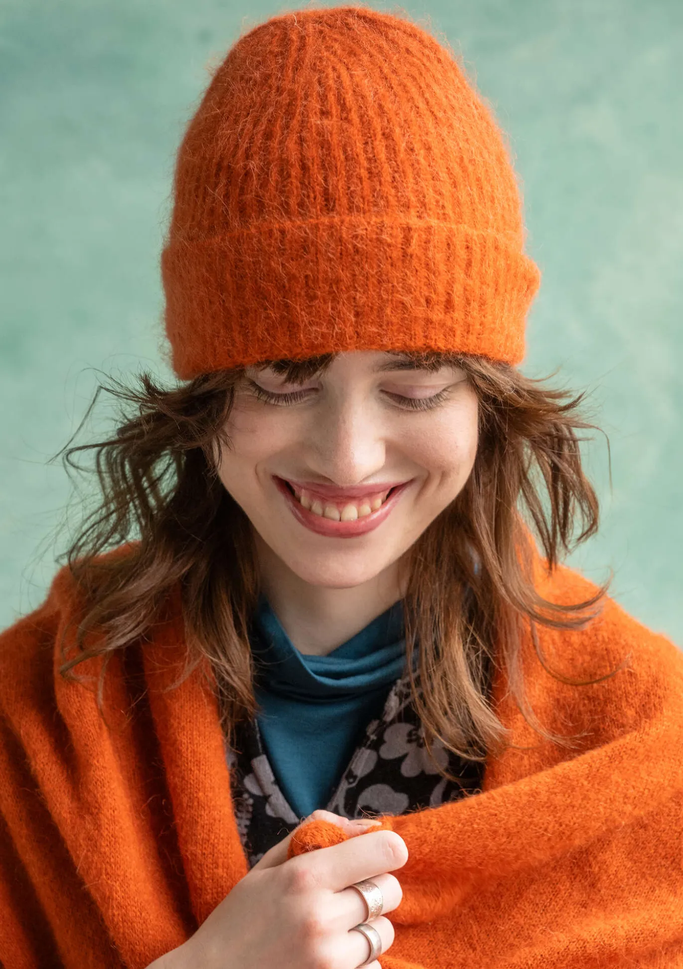 Gudrun Sjödén Mütze aus Alpakagemisch^ Accessoires