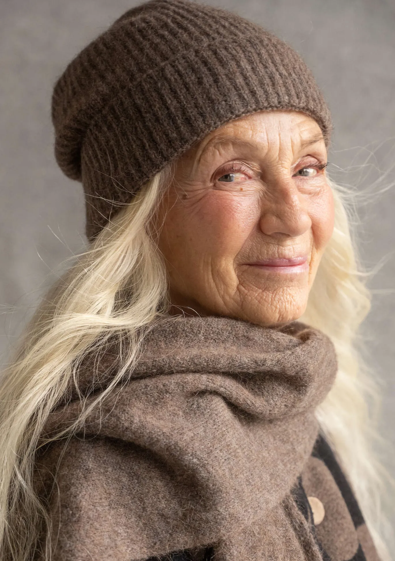 Gudrun Sjödén Mütze aus Alpakagemisch^ Accessoires