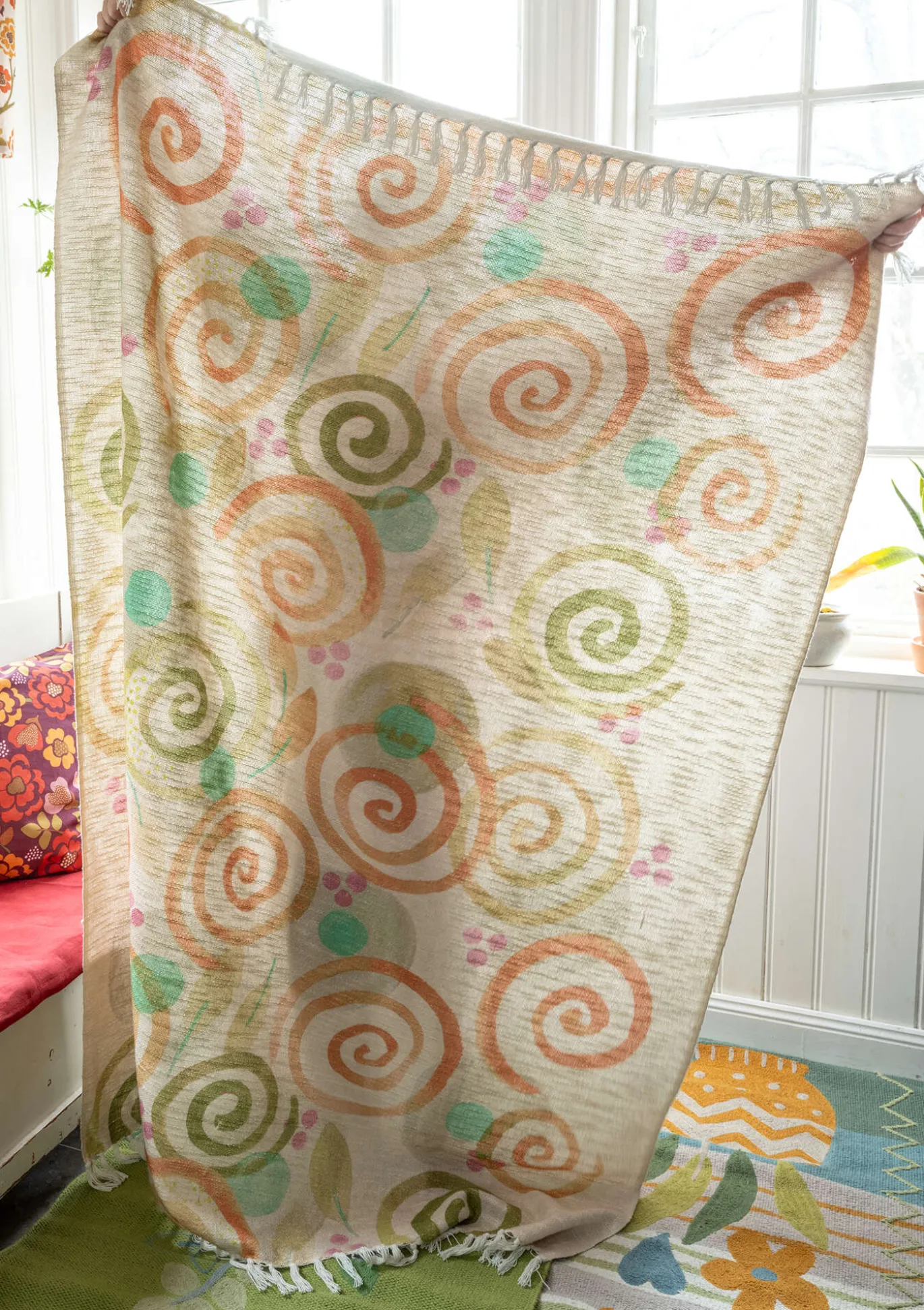 Gudrun Sjödén Plaid „Cumulus“ aus Bio-Baumwolle^ Schlafzimmer Deko | Heimtextilien