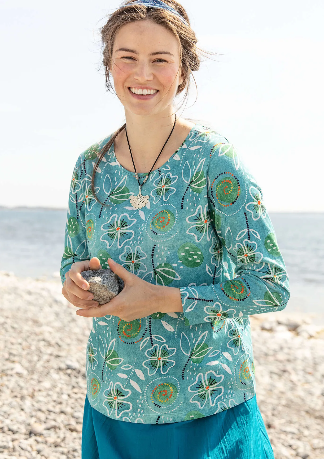 Gudrun Sjödén Shirt „Bhumika“ aus Bio-Baumwolle/Modal^ Pullover & Shirts