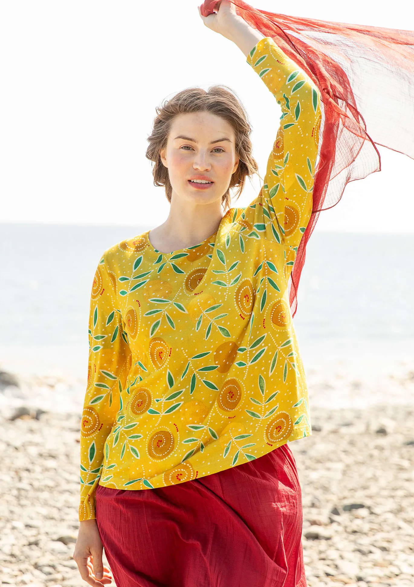 Gudrun Sjödén Shirt „Bhumika“ aus Bio-Baumwolle/Modal^ Pullover & Shirts