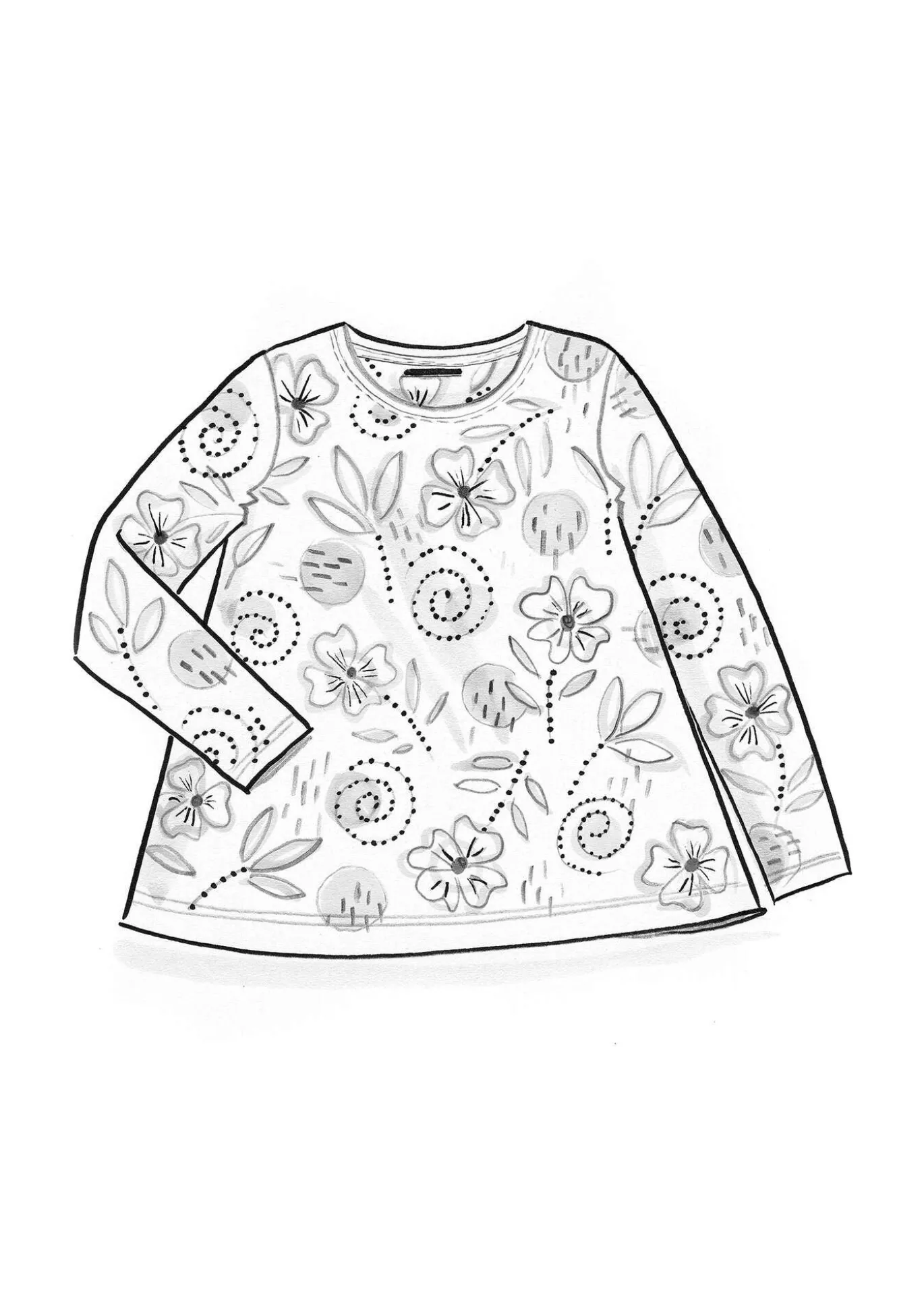 Gudrun Sjödén Shirt „Bhumika“ aus Bio-Baumwolle/Modal^ Pullover & Shirts