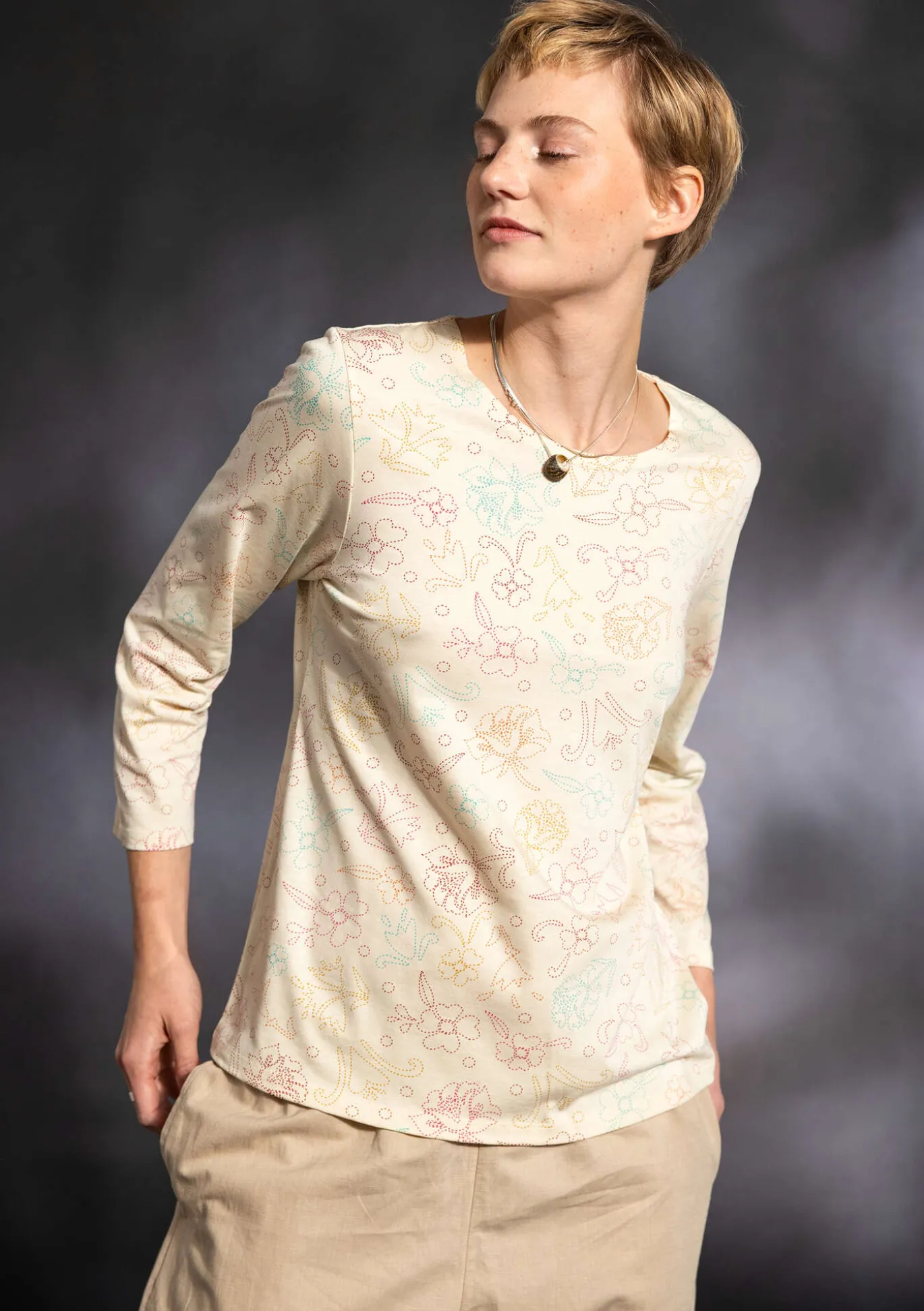 Gudrun Sjödén Shirt „Carmen“ aus Bio-Baumwolle/Modal^ Pullover & Shirts