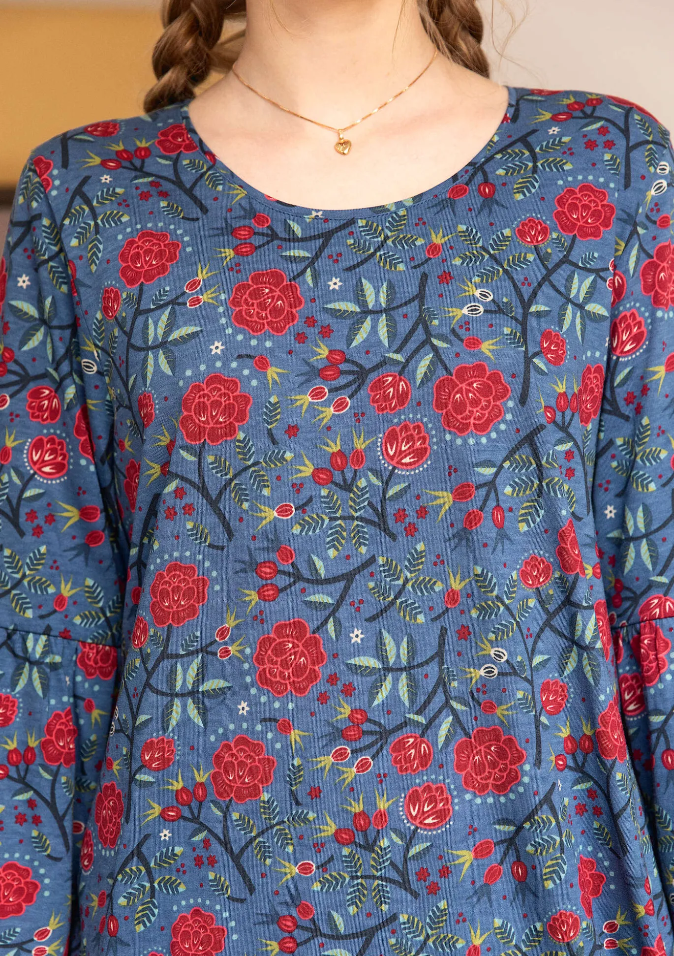 Gudrun Sjödén Shirt „Nyponros“ aus Bio-Baumwolle/Modal^ Pullover & Shirts