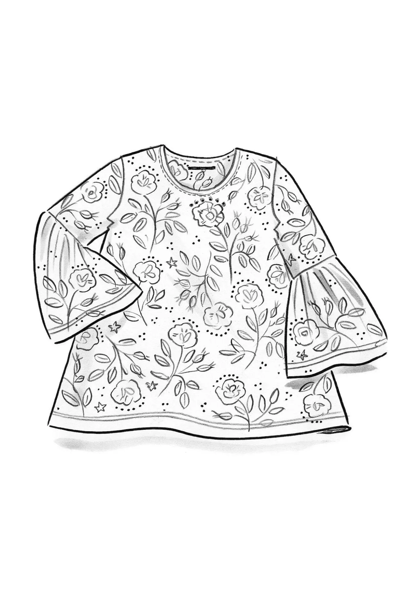 Gudrun Sjödén Shirt „Nyponros“ aus Bio-Baumwolle/Modal^ Pullover & Shirts