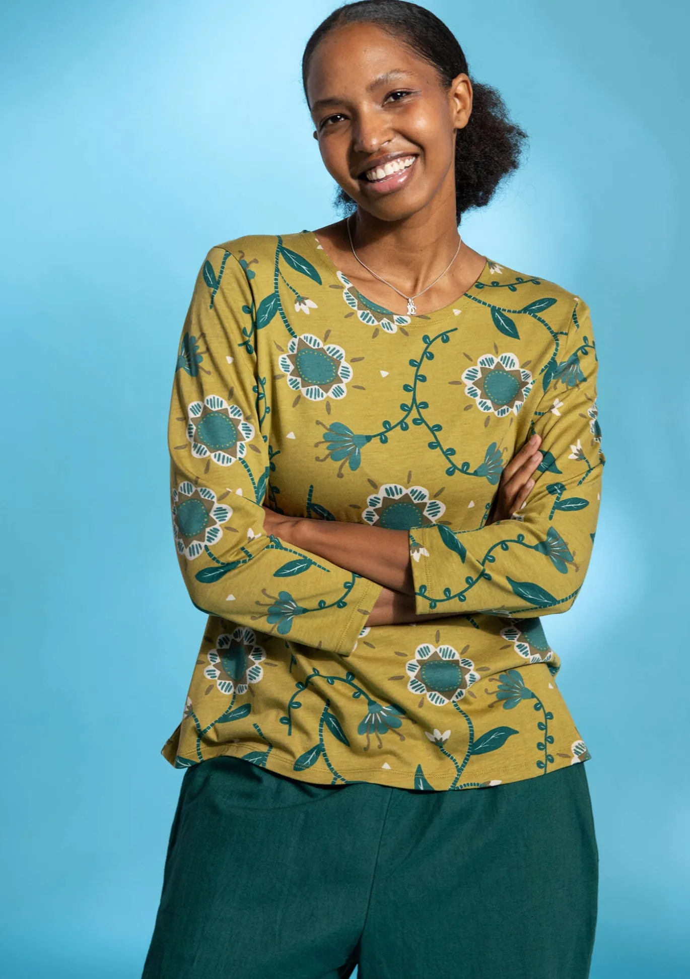 Gudrun Sjödén Shirt „Strandglim“ aus Bio-Baumwolle/Modal^ Pullover & Shirts
