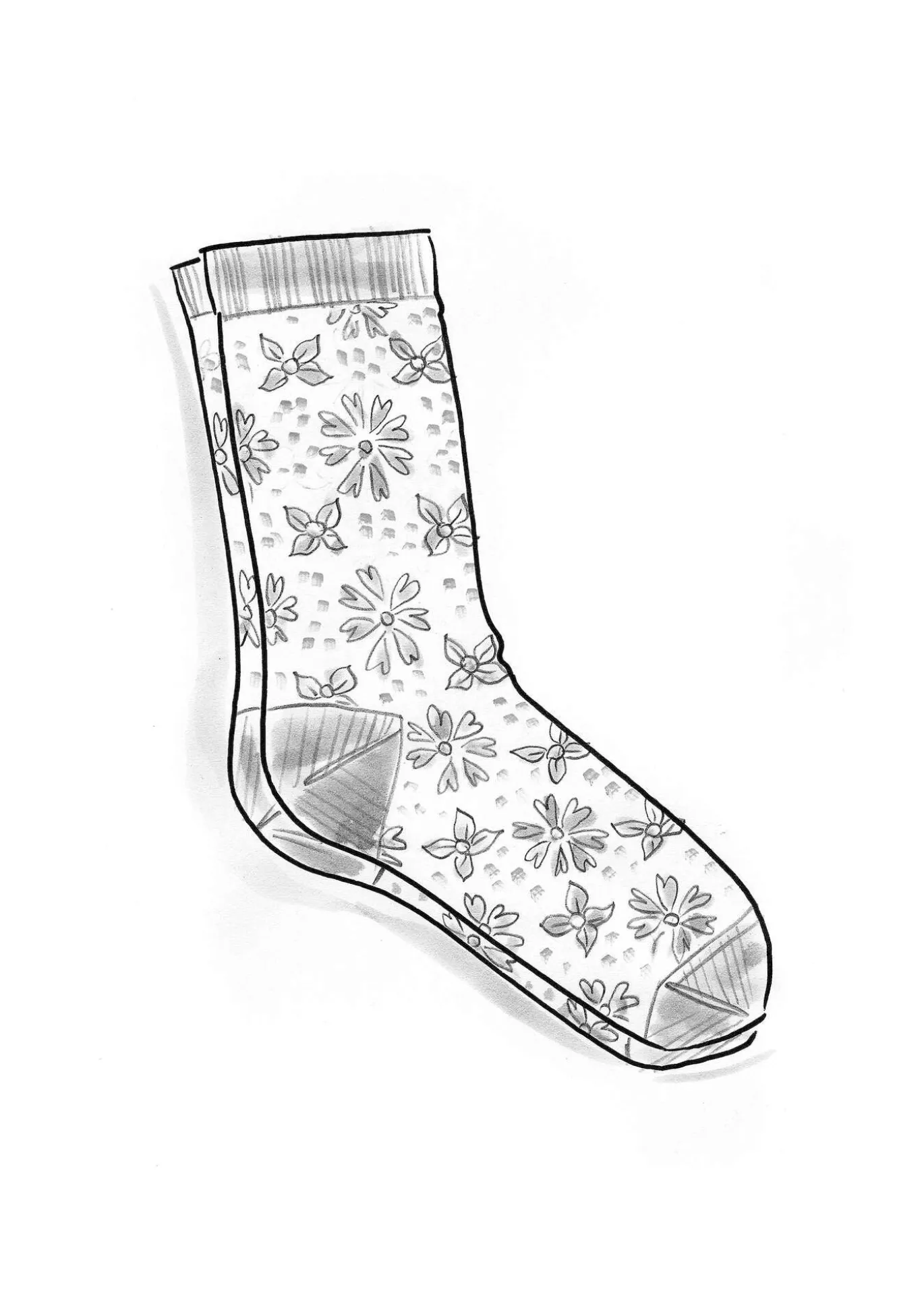 Gudrun Sjödén Socken „Freja“ aus Bio-Baumwolle^ Accessoires