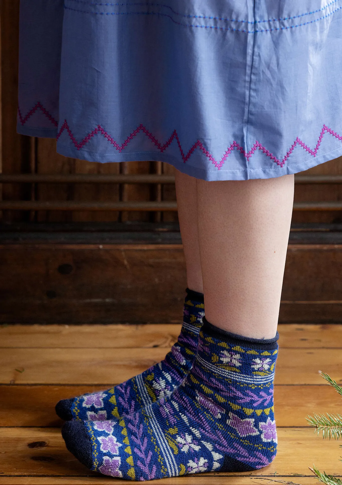 Gudrun Sjödén Socken „Twinkle“ aus Wollfrottee^ Accessoires