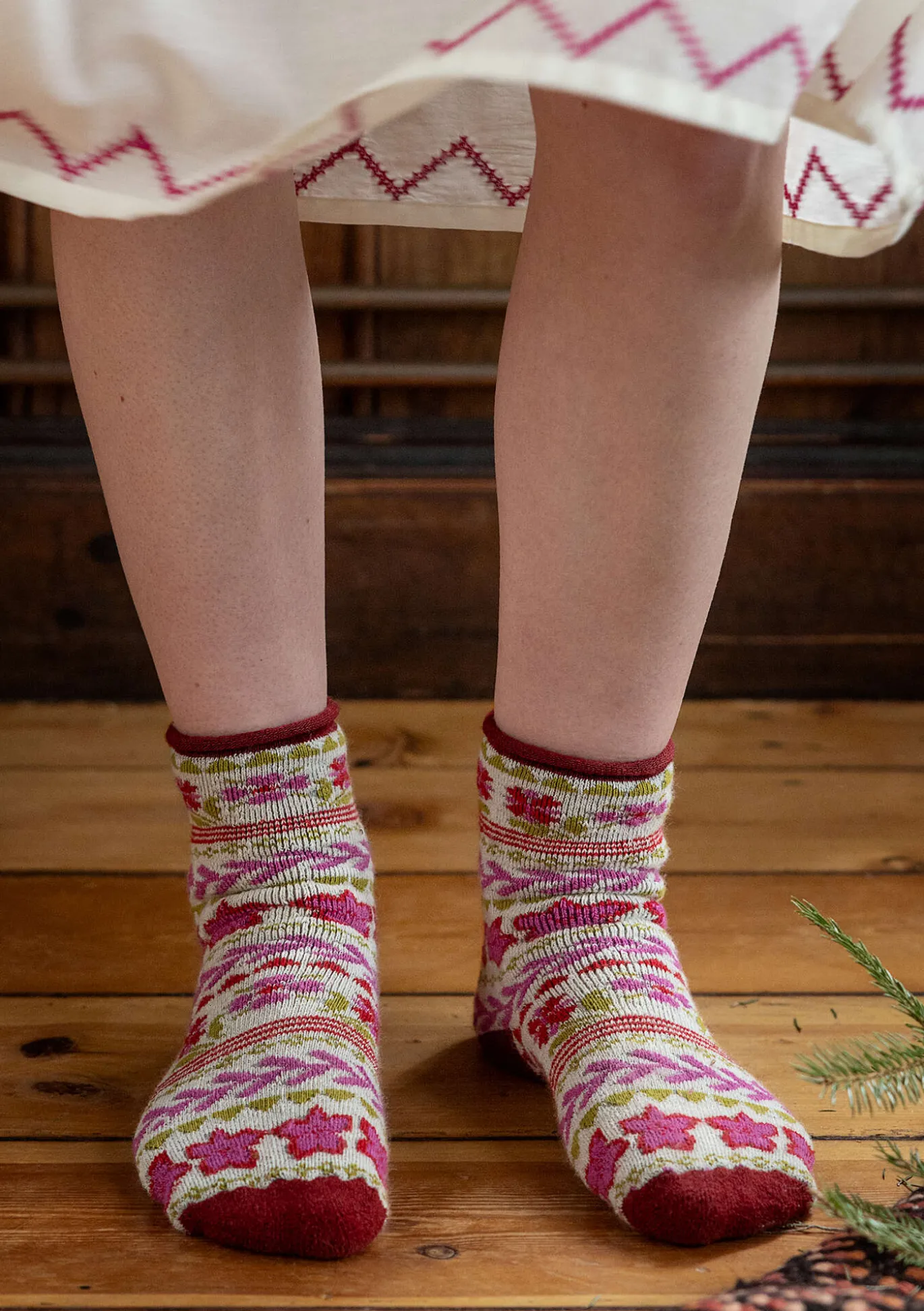 Gudrun Sjödén Socken „Twinkle“ aus Wollfrottee^ Accessoires