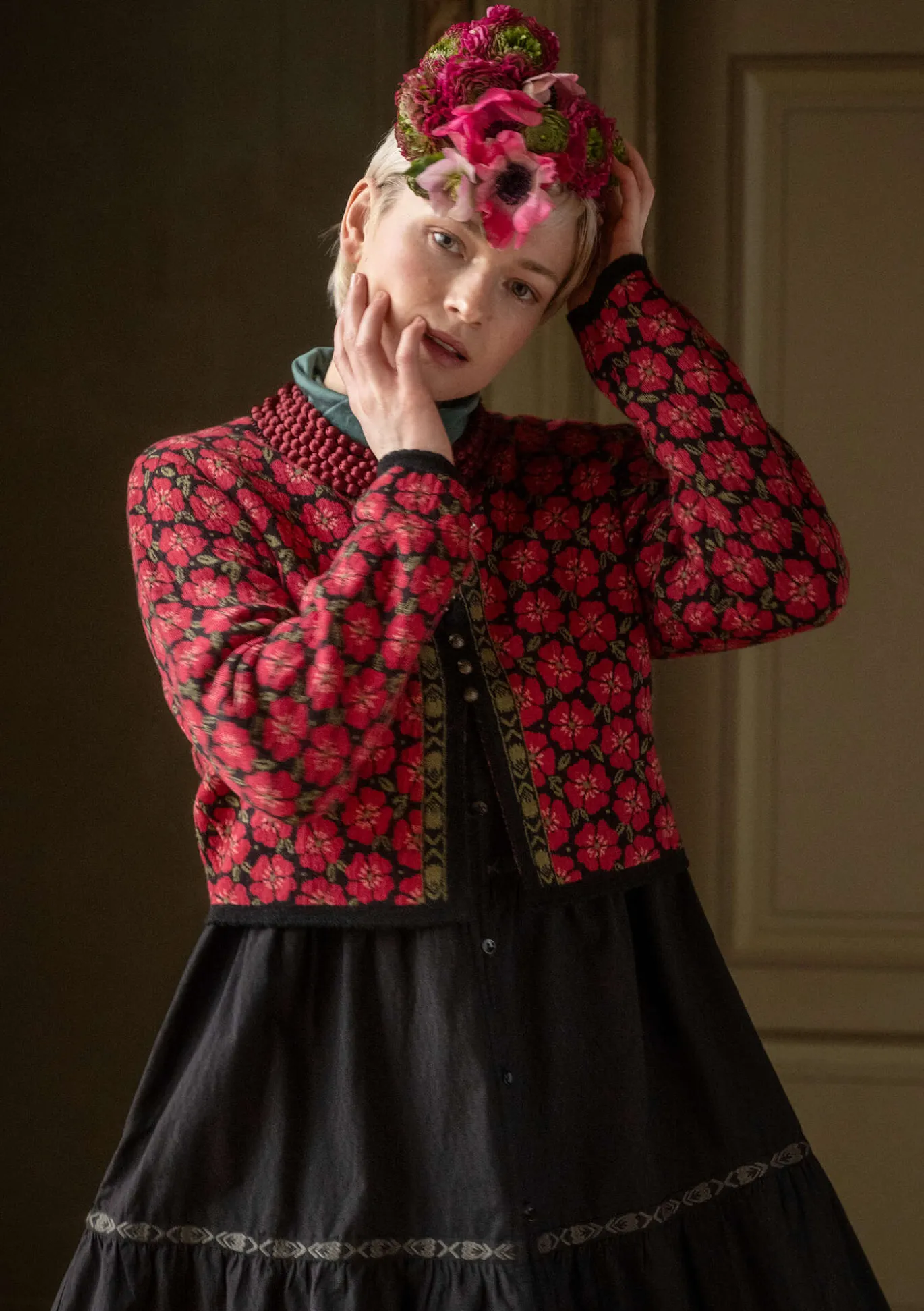Gudrun Sjödén Strickjacke „Anemone“ aus Bio-Wolle^ Strickjacken