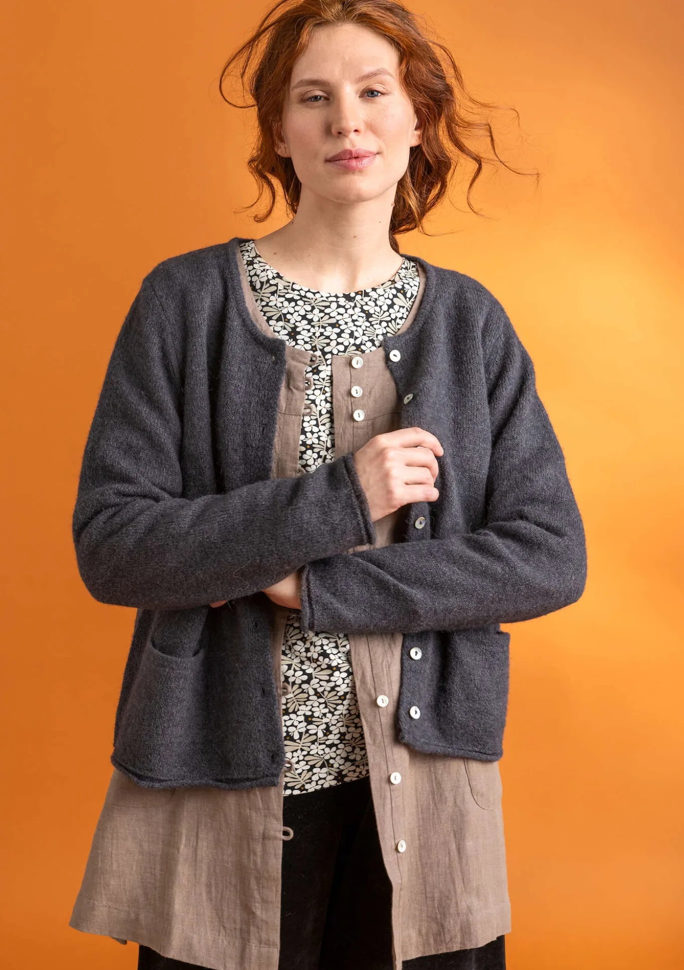 Gudrun Sjödén Strickjacke aus Alpakagemisch^ Strickjacken