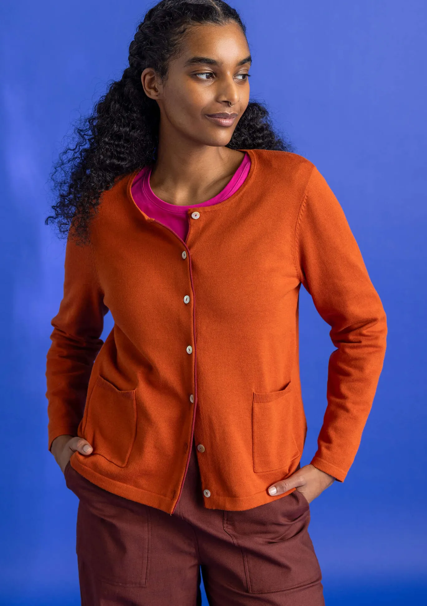 Gudrun Sjödén Strickjacke aus Bio-/Recycling-Baumwolle^ Strickjacken
