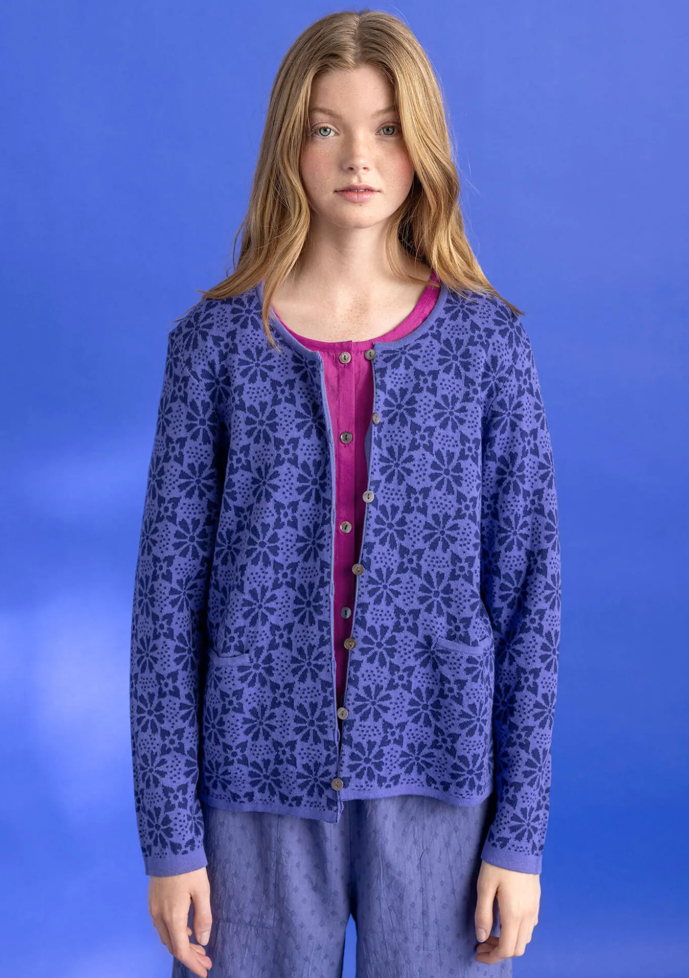 Gudrun Sjödén Strickjacke „Freja“ aus Bio-/Recycling-Baumwolle^ Strickjacken