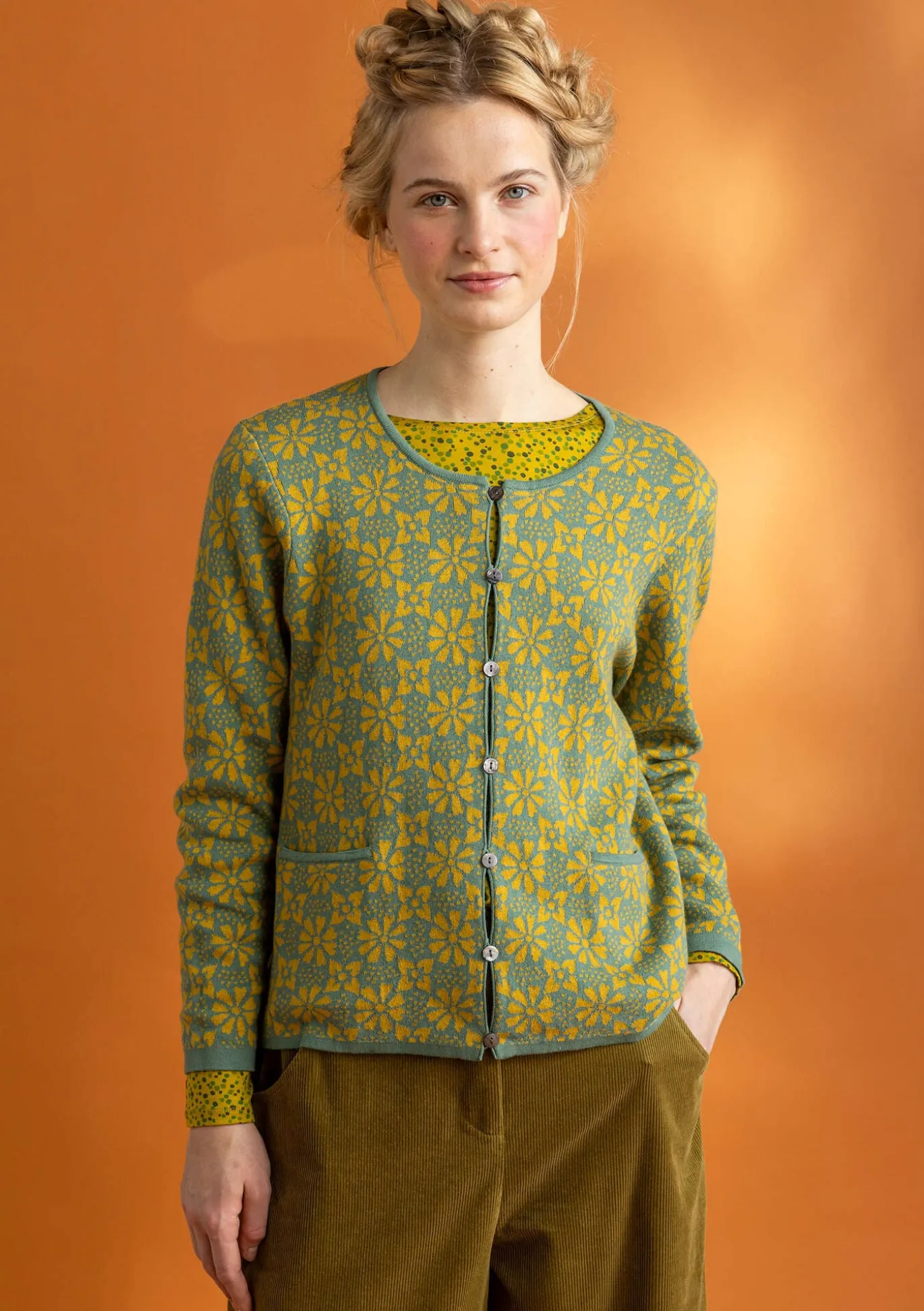 Gudrun Sjödén Strickjacke „Freja“ aus Bio-/Recycling-Baumwolle^ Strickjacken