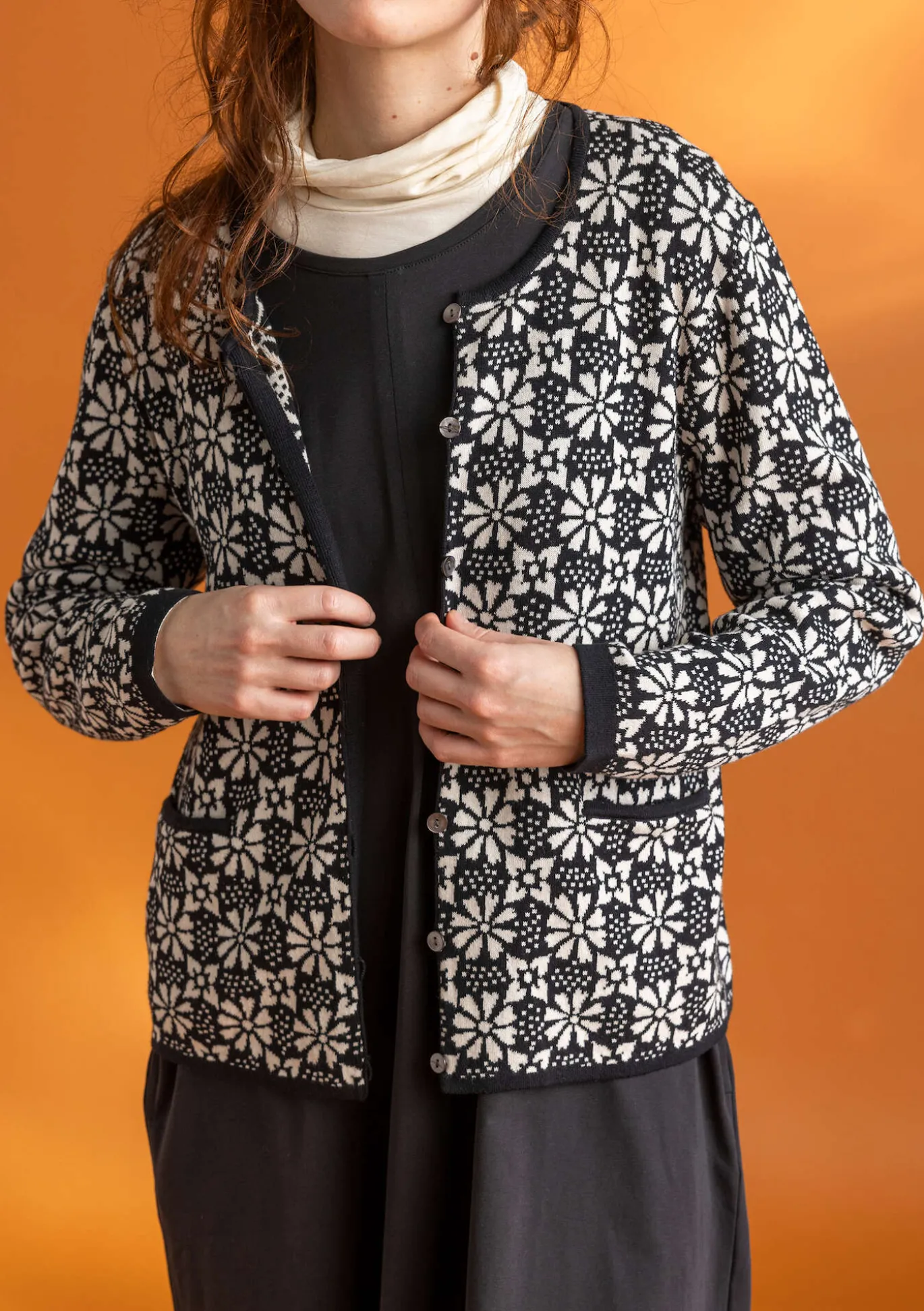 Gudrun Sjödén Strickjacke „Freja“ aus Bio-/Recycling-Baumwolle^ Strickjacken