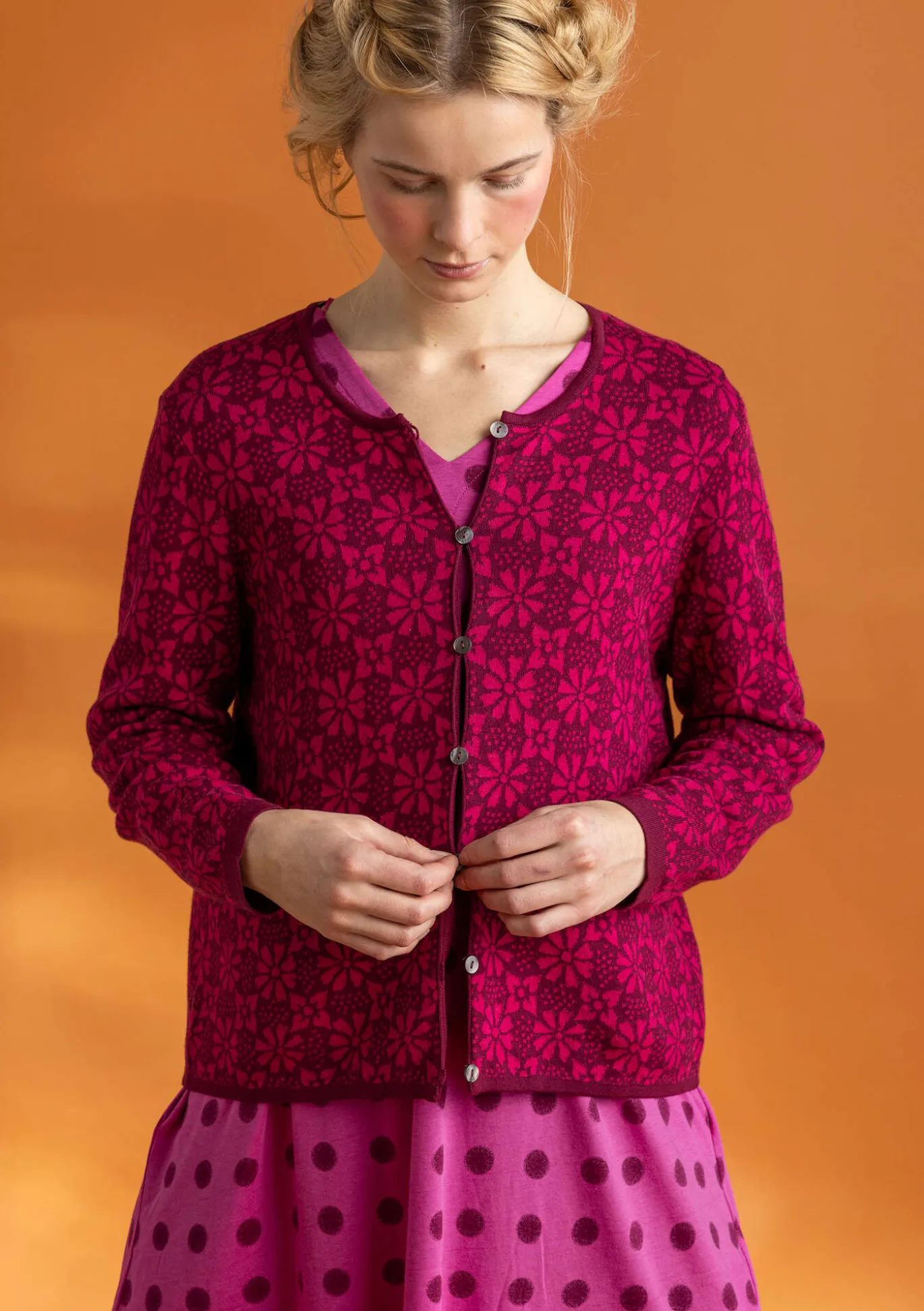 Gudrun Sjödén Strickjacke „Freja“ aus Bio-/Recycling-Baumwolle^ Strickjacken