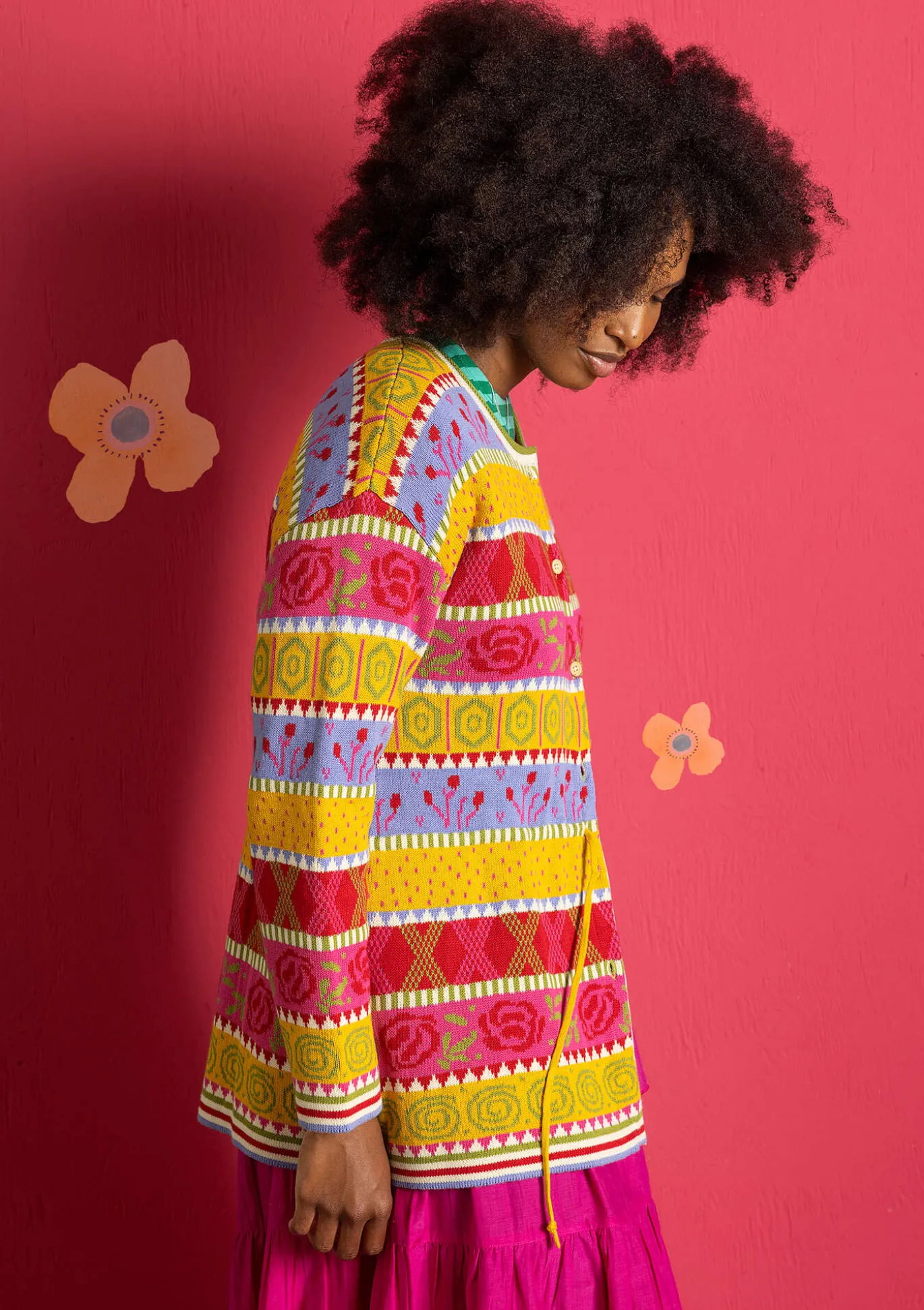 Gudrun Sjödén Strickjacke „Klara“ aus Bio-/Recycling-Baumwolle^ Strickjacken