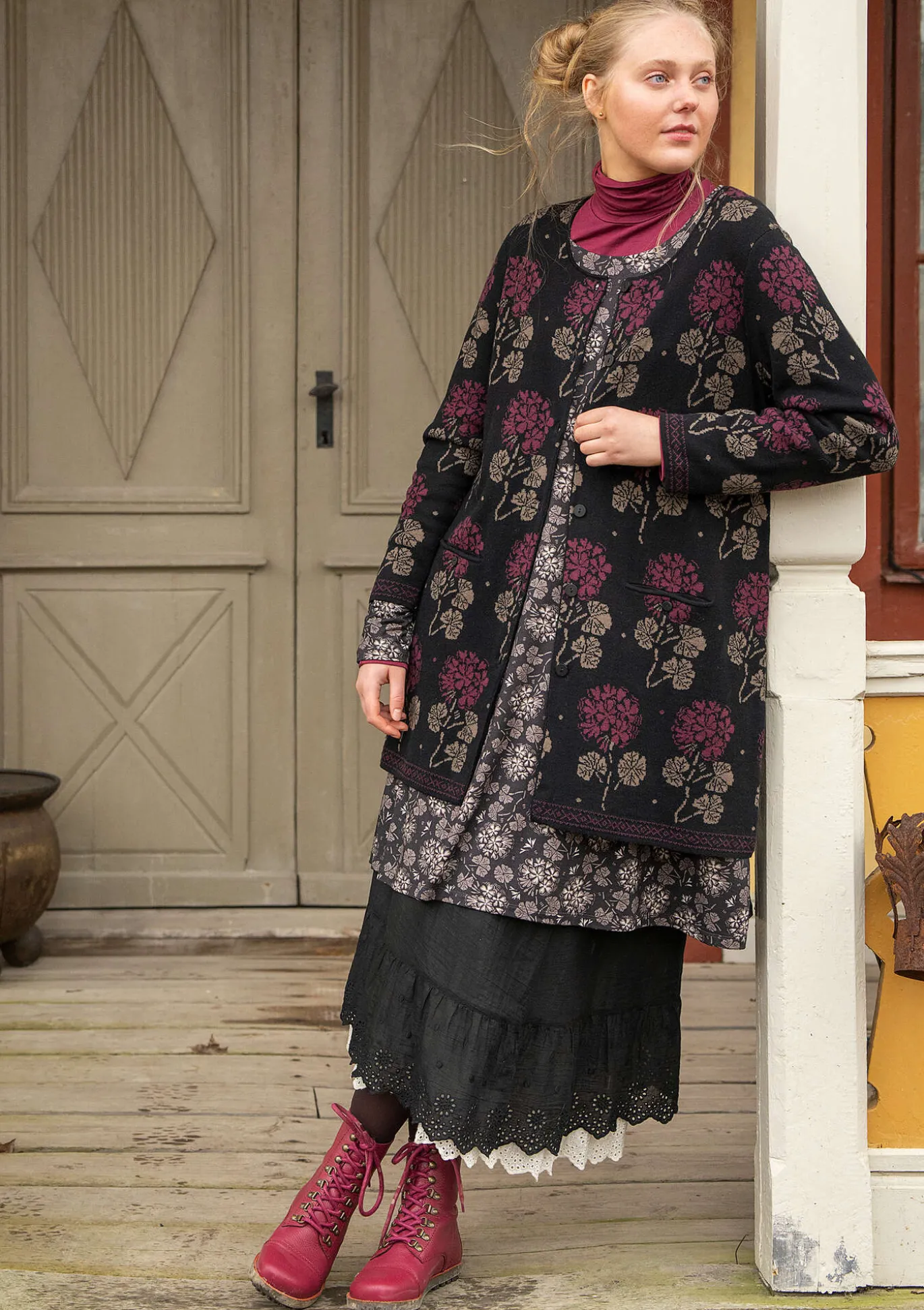 Gudrun Sjödén Strickjacke „Mårbacka“ aus Bio-/Recycling-Baumwolle^ Strickjacken