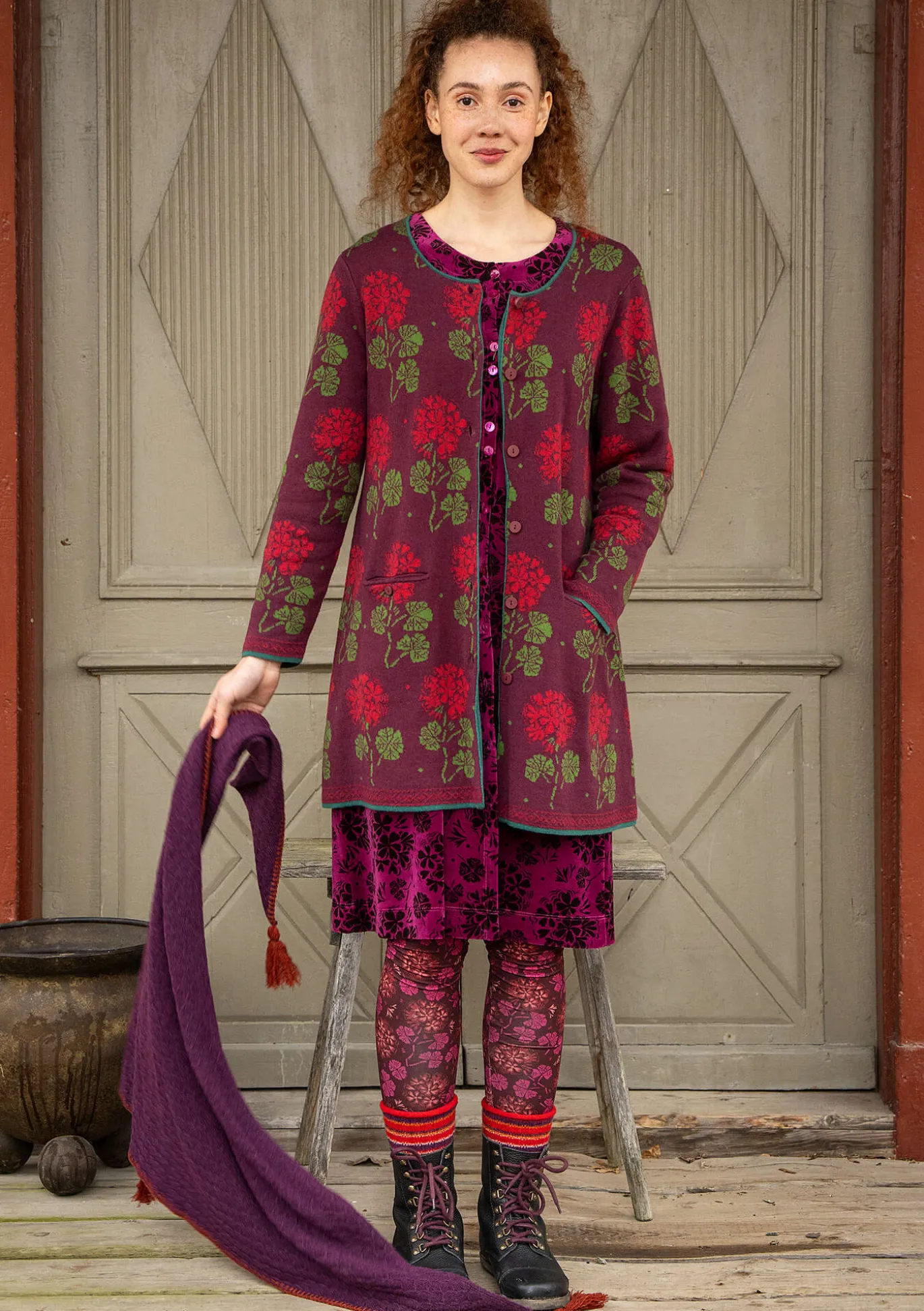 Gudrun Sjödén Strickjacke „Mårbacka“ aus Bio-/Recycling-Baumwolle^ Strickjacken