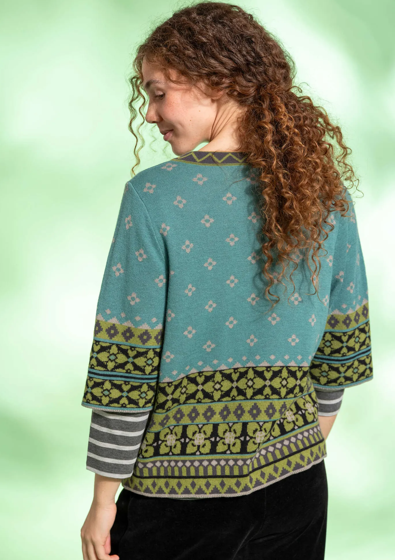 Gudrun Sjödén Strickjacke „Noon“ aus Wolle/Lyocell^ Strickjacken